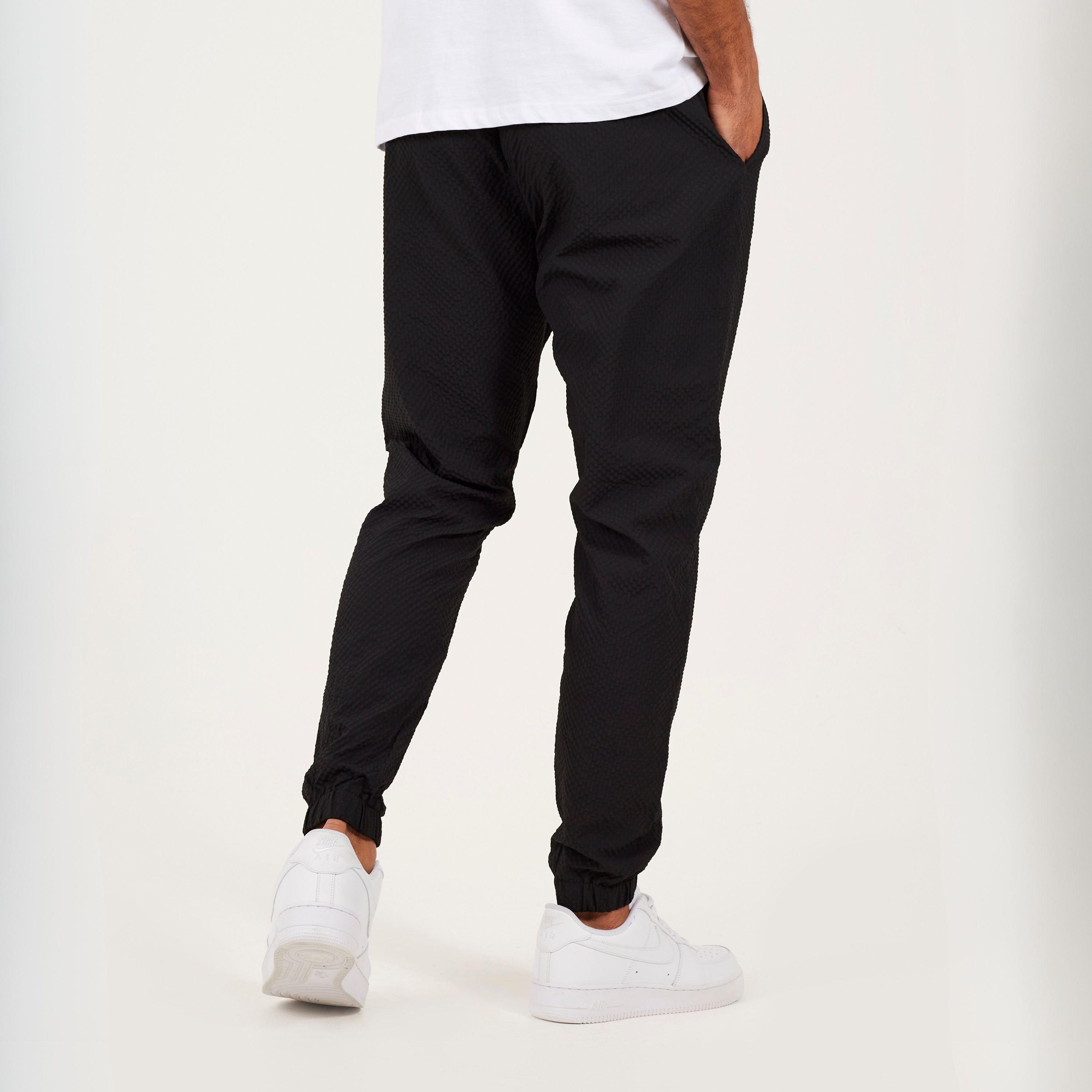 Nero - Brave Soul - Men's Seersucker Cuffed Trousers - 2