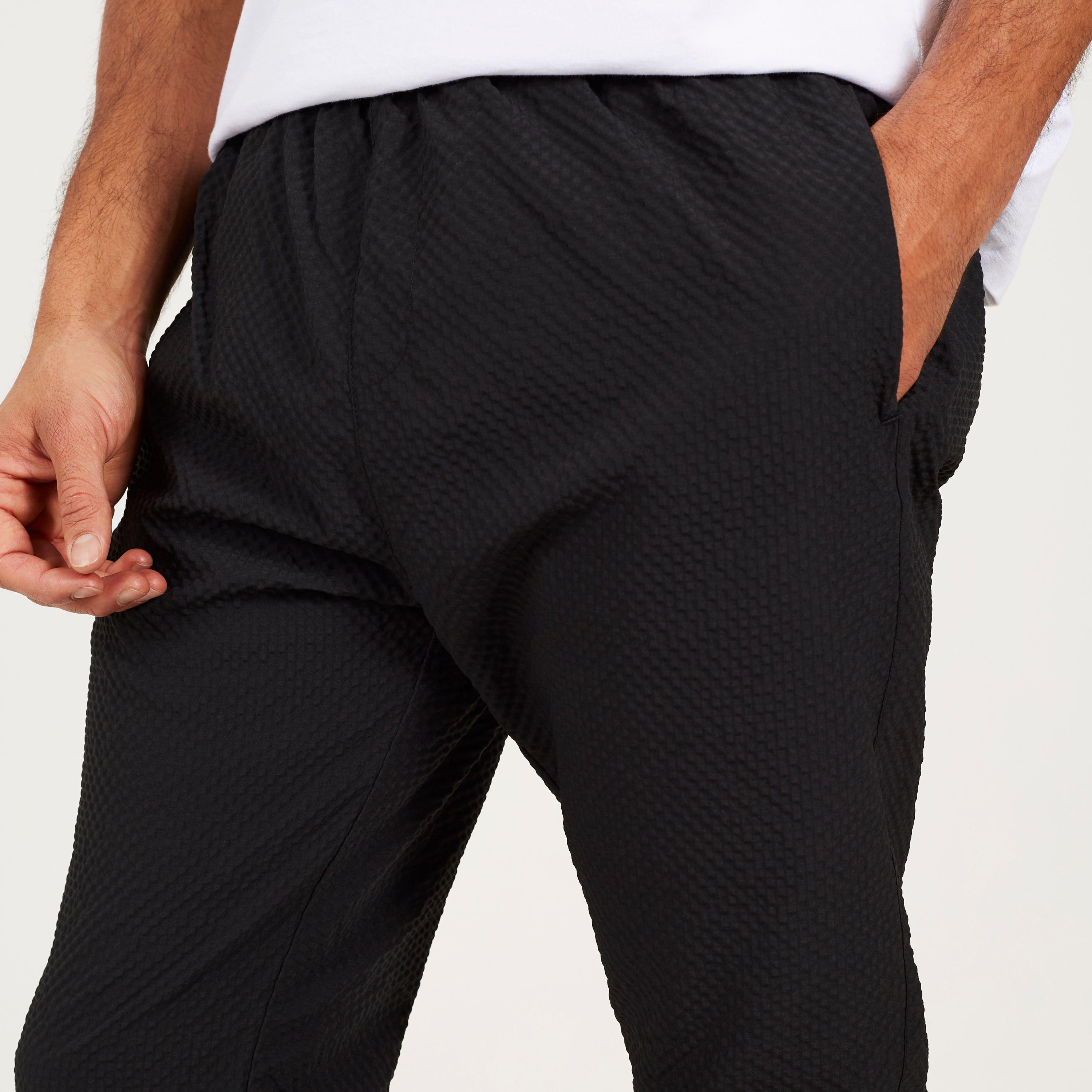 Nero - Brave Soul - Men's Seersucker Cuffed Trousers - 3