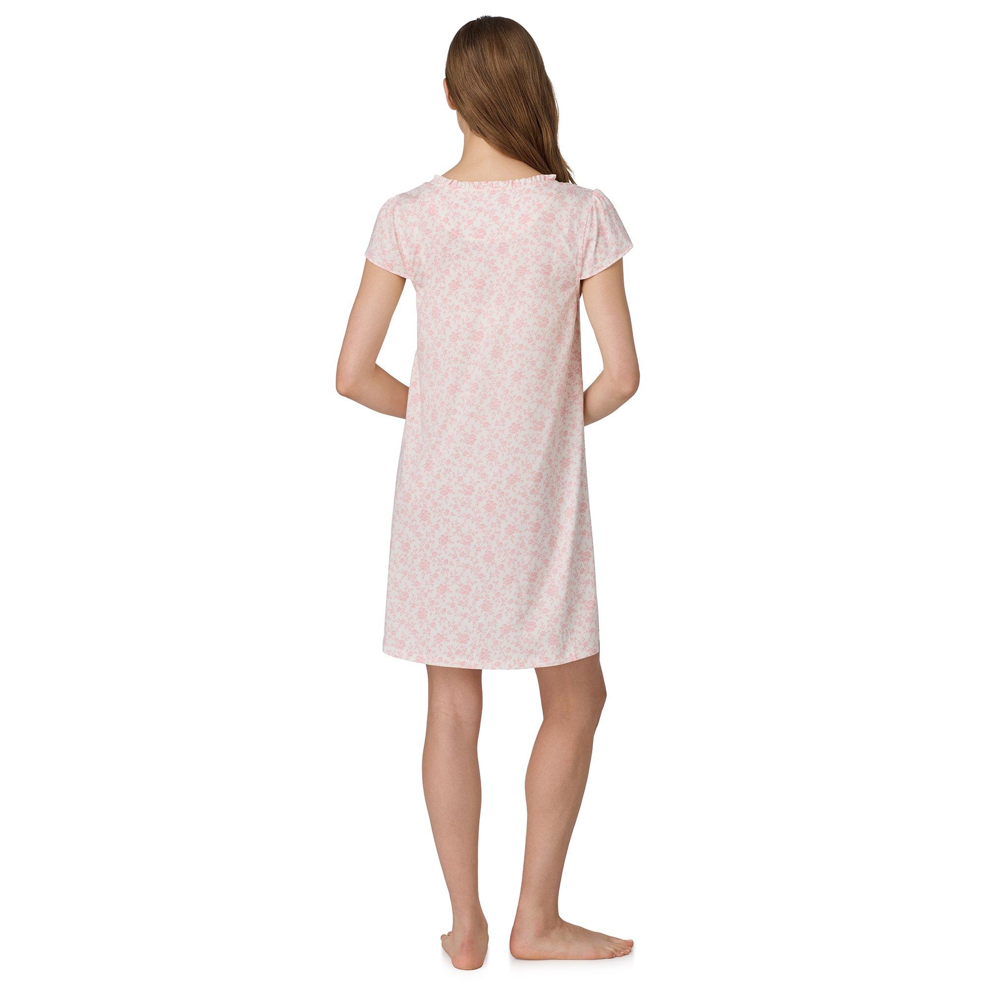 Pink Print - Lauren by Ralph Lauren - LRL Cttn K SS Gown Ld64 - 2