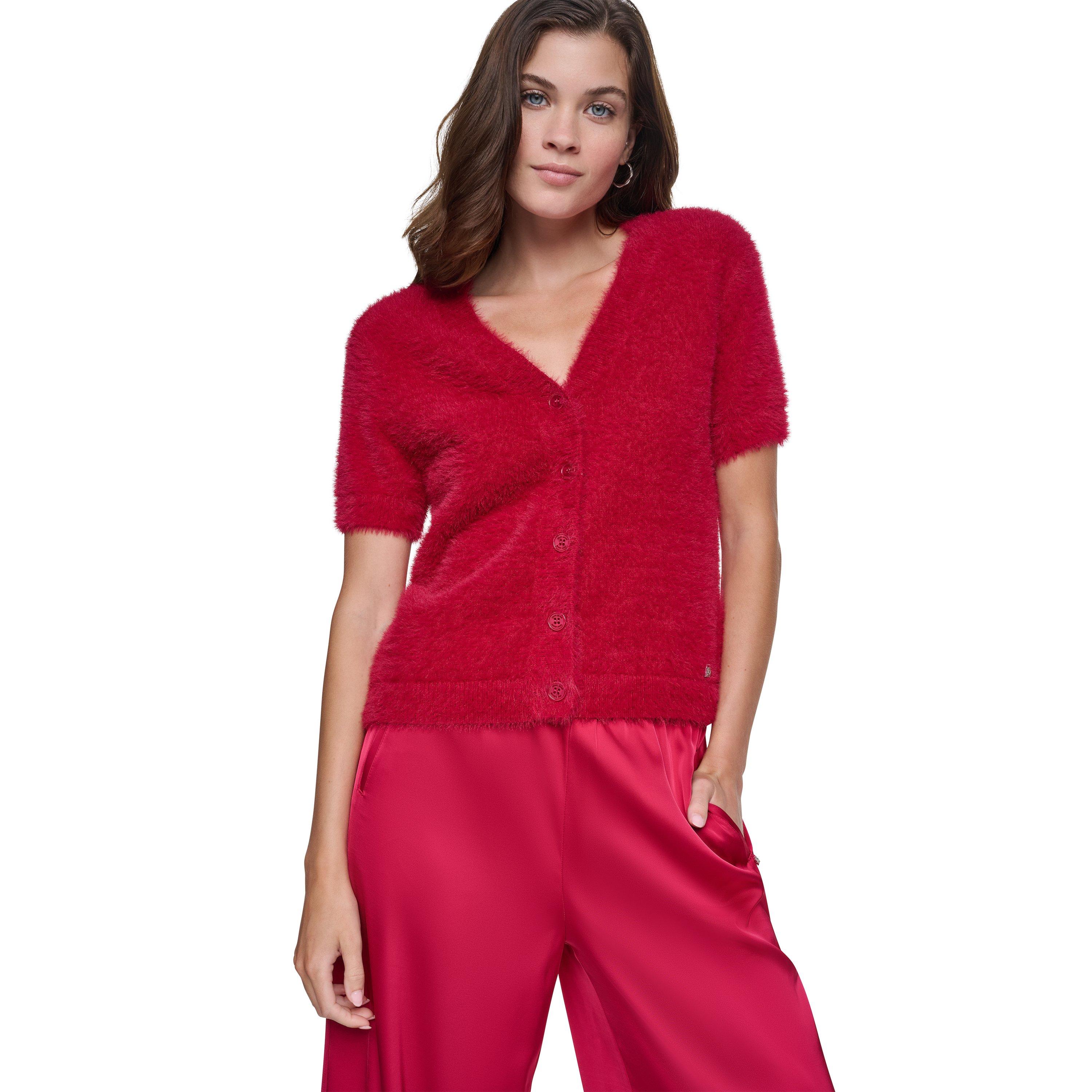 Ruby - DKNY - DKNY Short Sleeve Brushed Cardigan - 1
