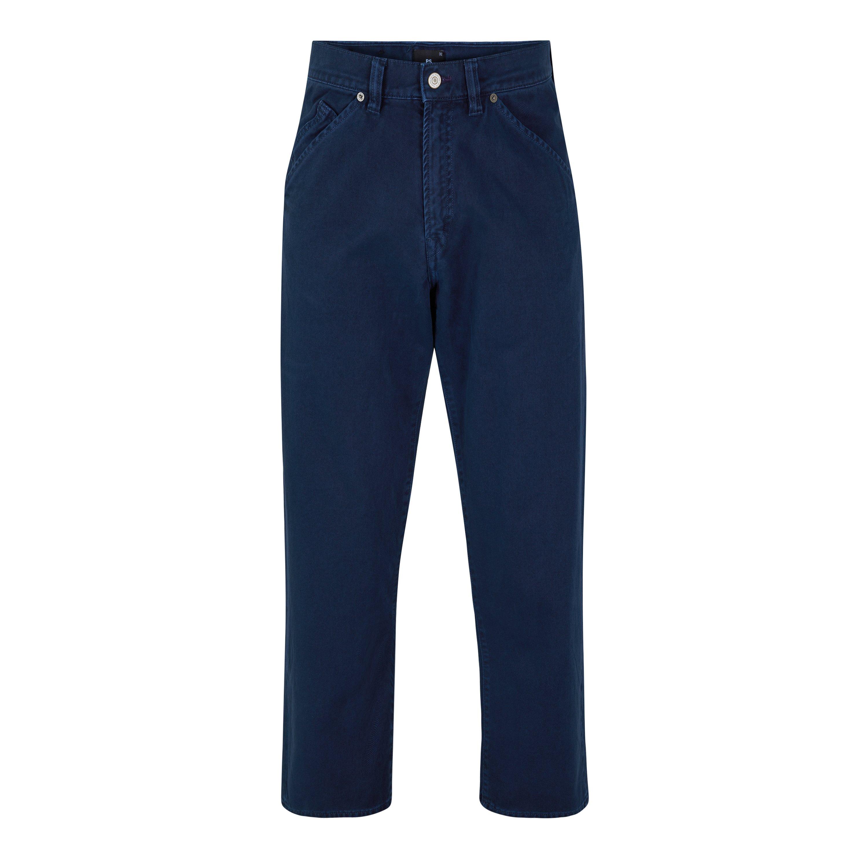 Men's Cotton Relaxed-Fit Wide-Leg Jeans