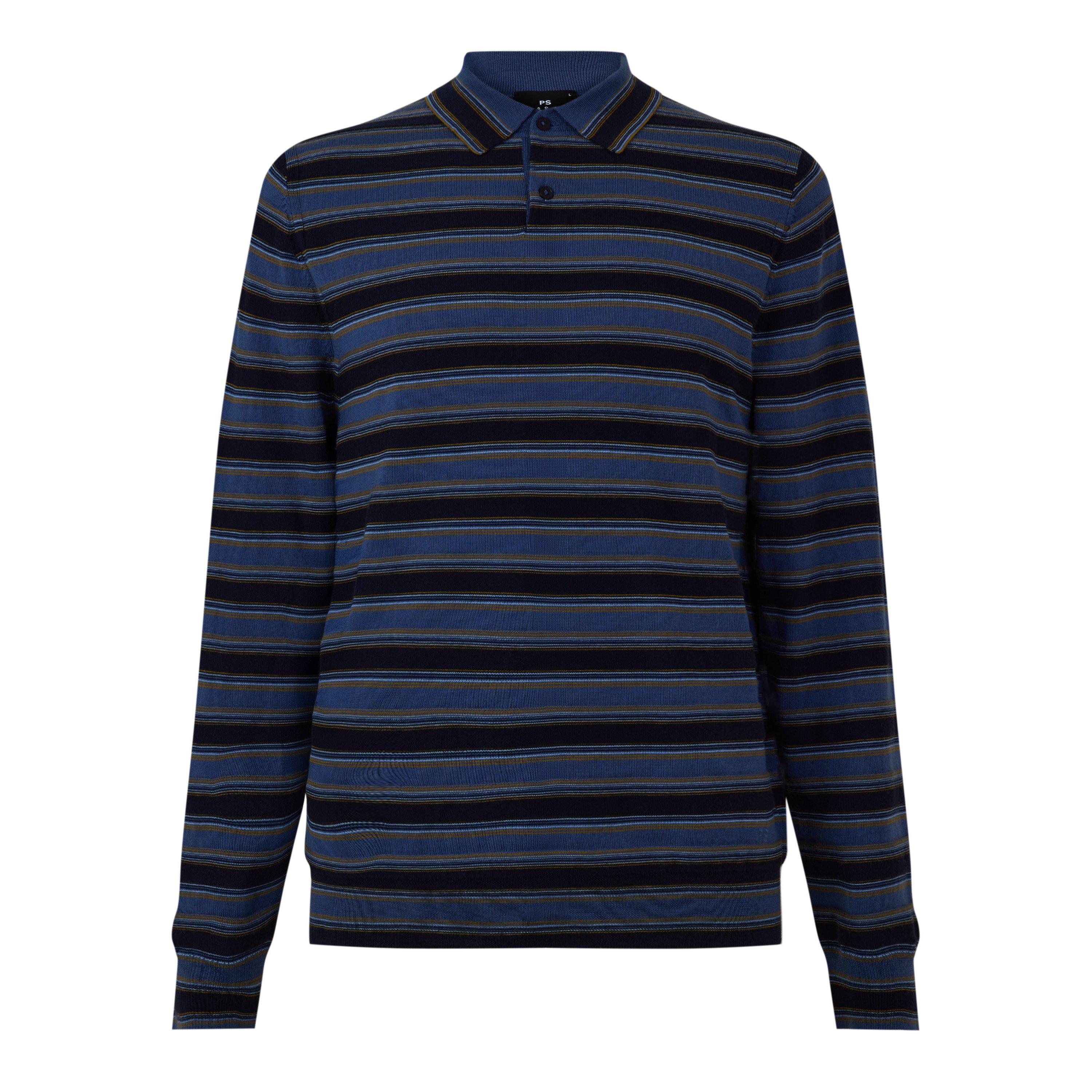 PS Paul Smith PS Stripe LS Knt Pol Sn64