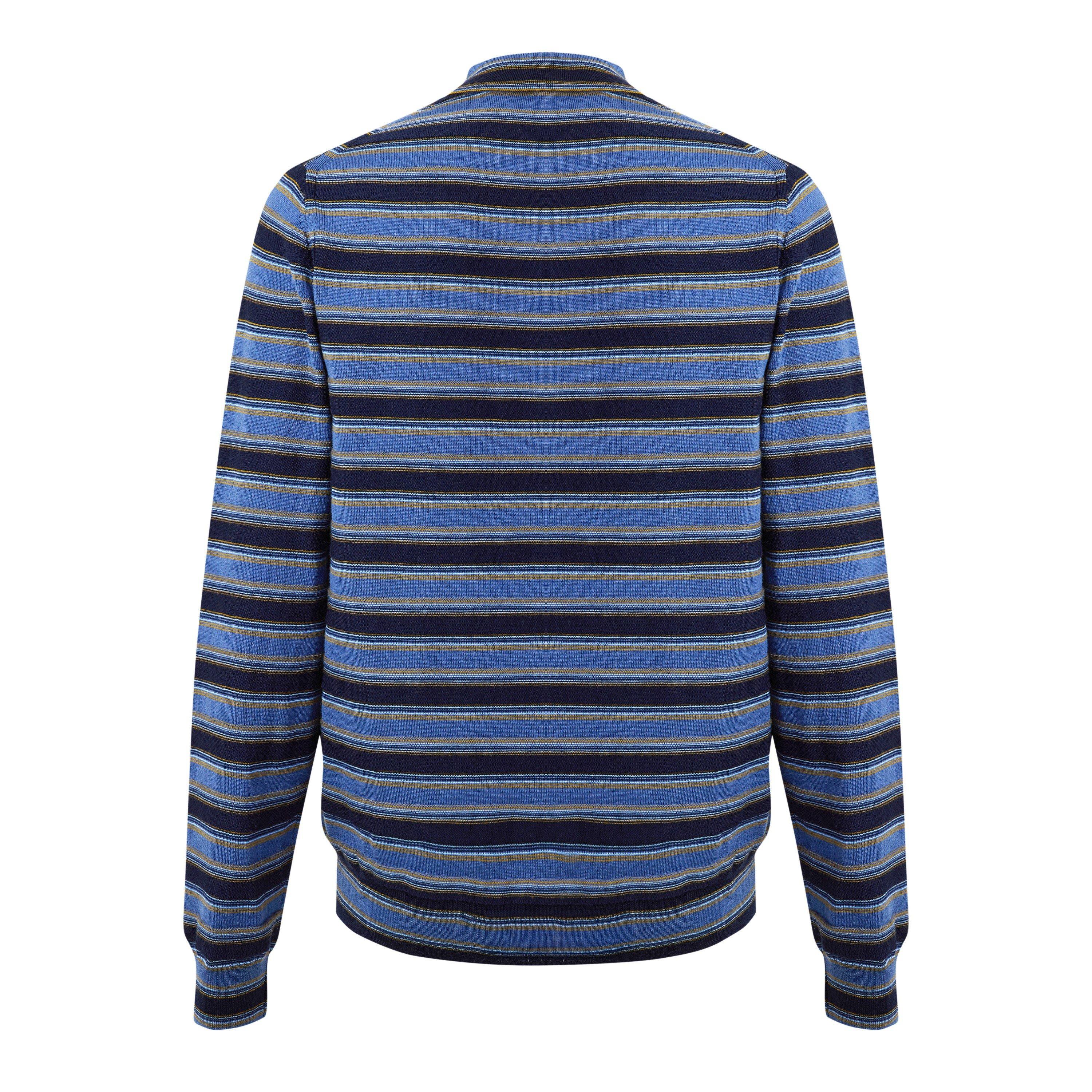 Blue 49 - PS Paul Smith - PS Stripe LS Knt Pol Sn64 - 2