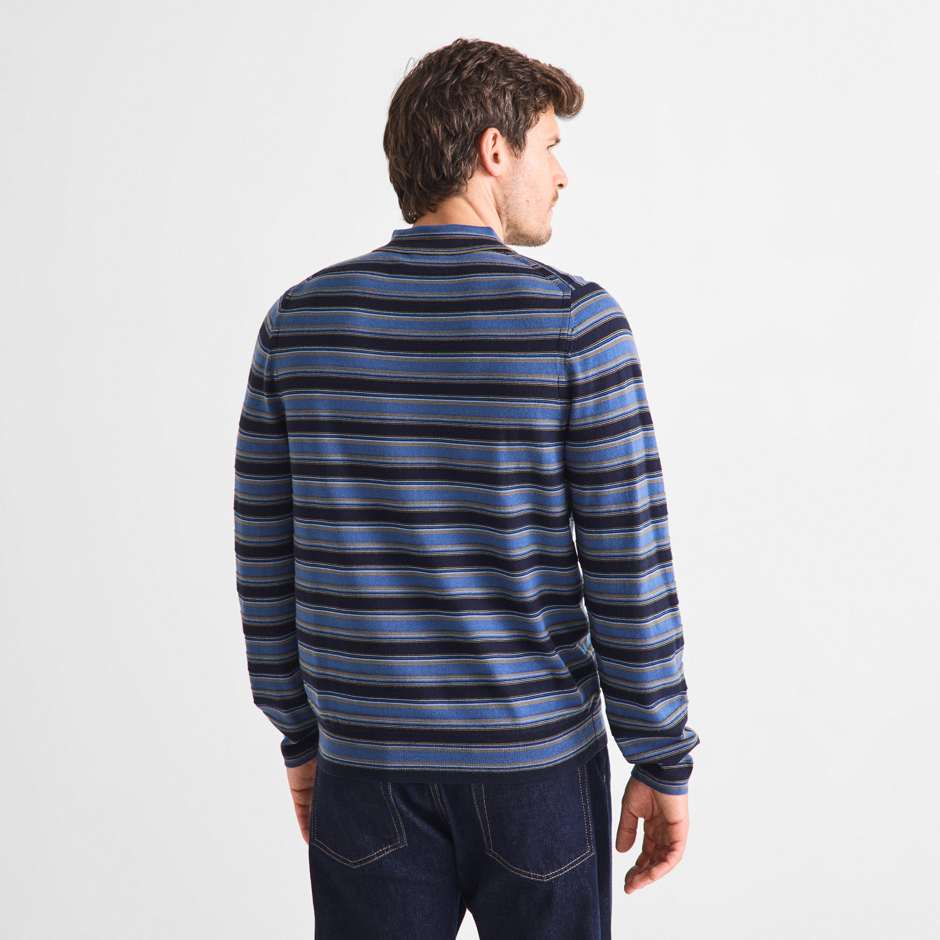 Blue 49 - PS Paul Smith - PS Stripe LS Knt Pol Sn64 - 4