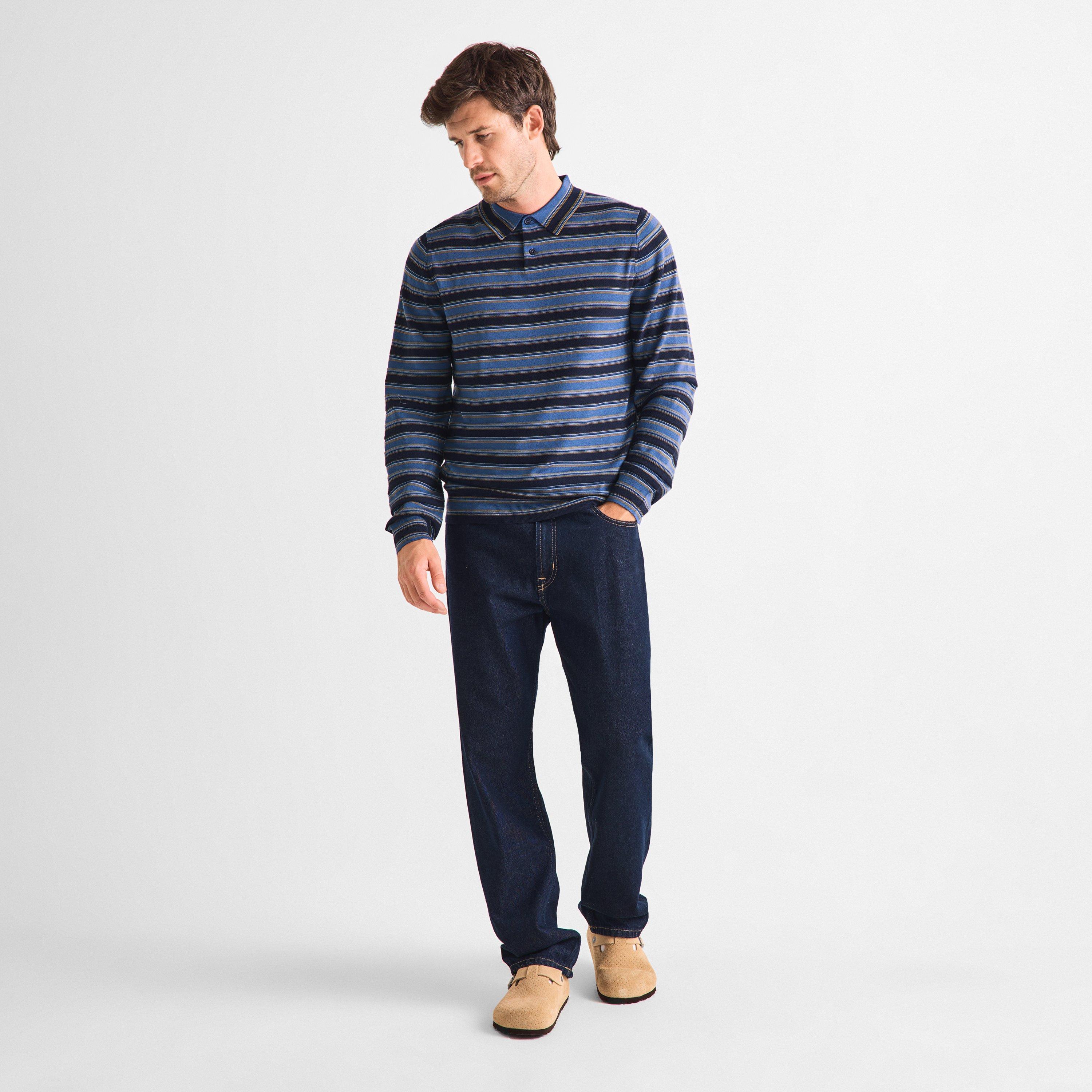 Blue 49 - PS Paul Smith - PS Stripe LS Knt Pol Sn64 - 6