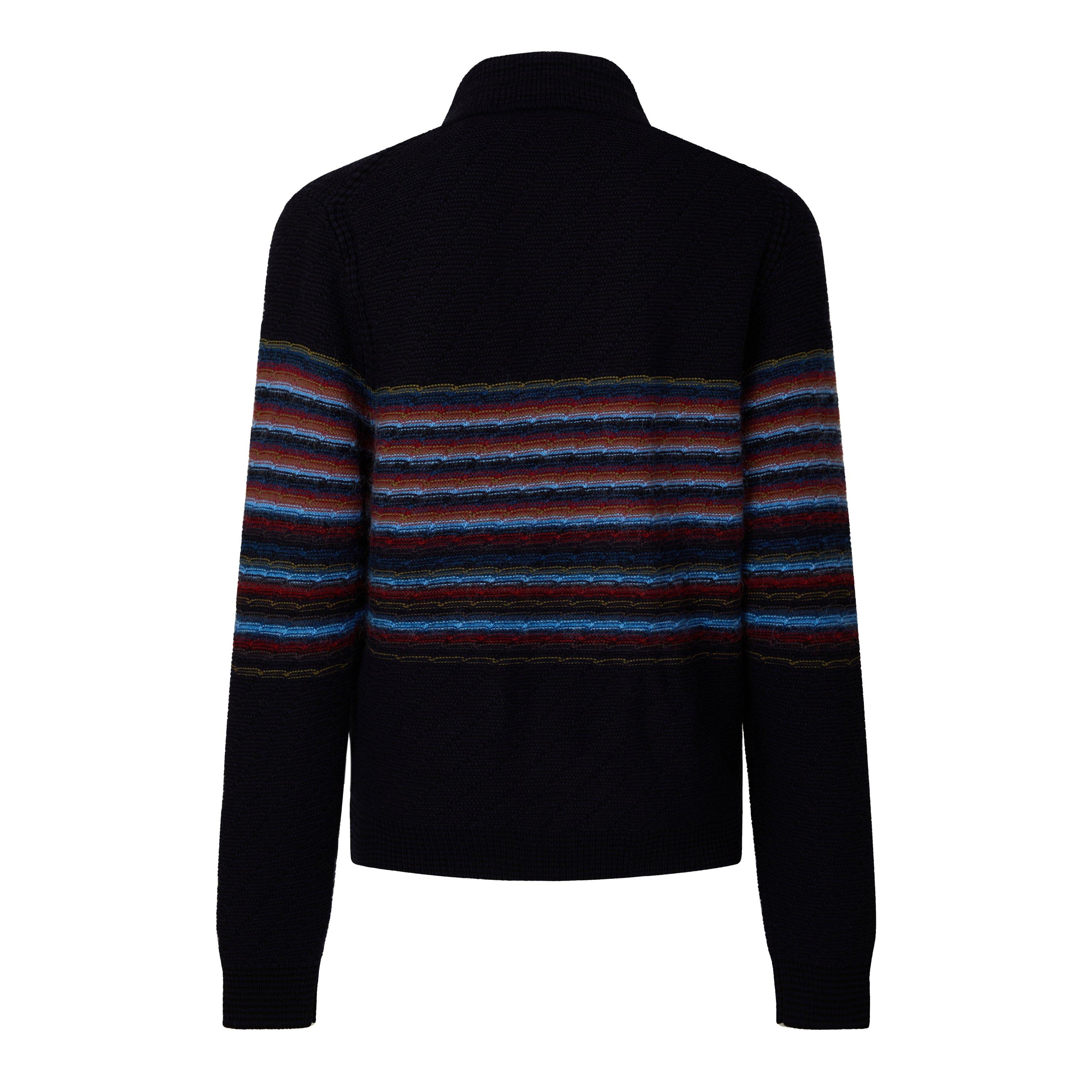 Navy 49 - PS Paul Smith - PS Stripe Mohair Car Sn64 - 2