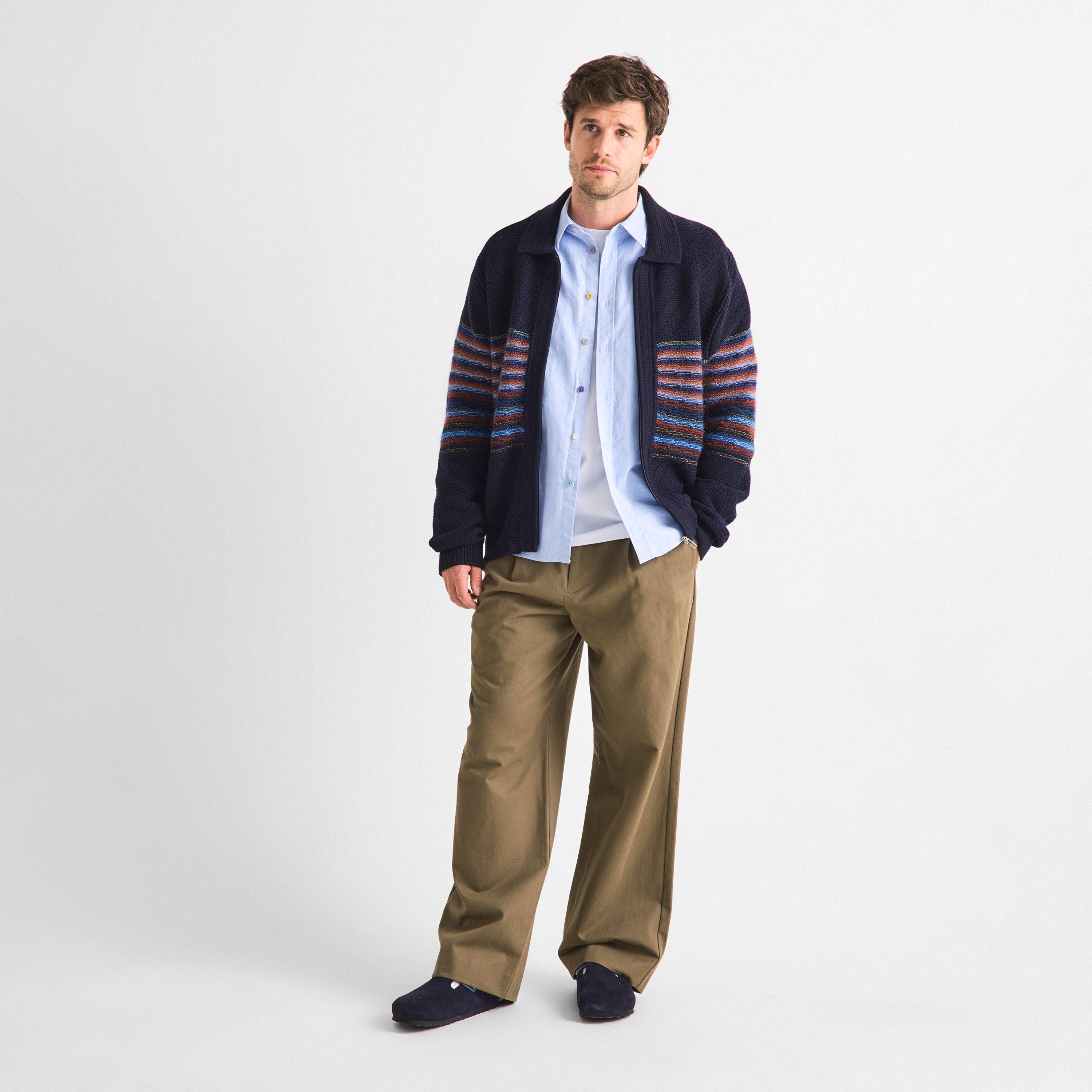 Navy 49 - PS Paul Smith - PS Stripe Mohair Car Sn64 - 5