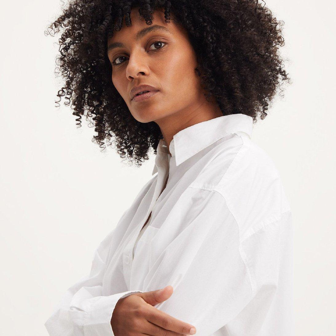 Blanc éclatant - Levis - Nola Oversized Shirt - 4