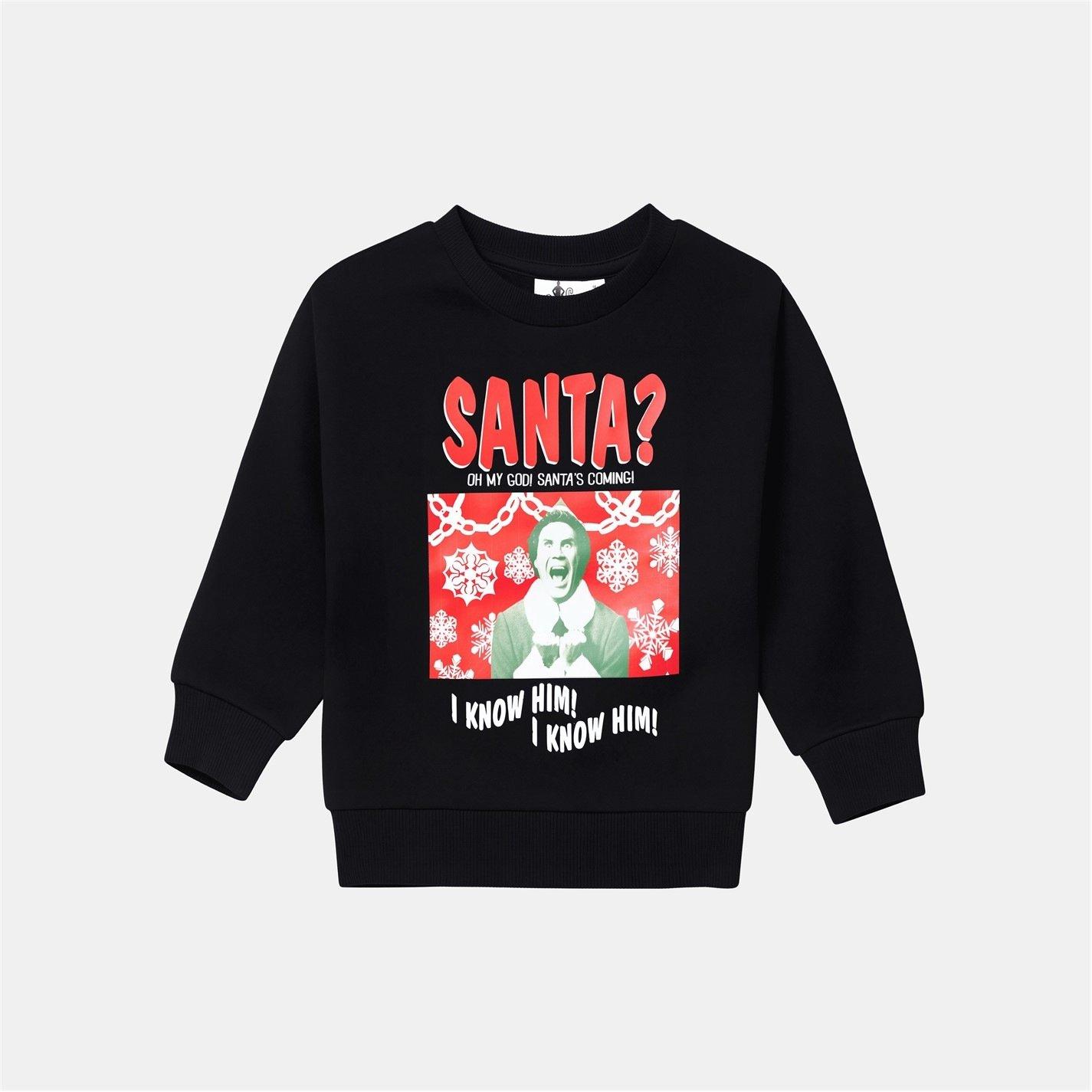 Elfo - Character - Kids Disney Xmas Fleece Crew Sweat - 2