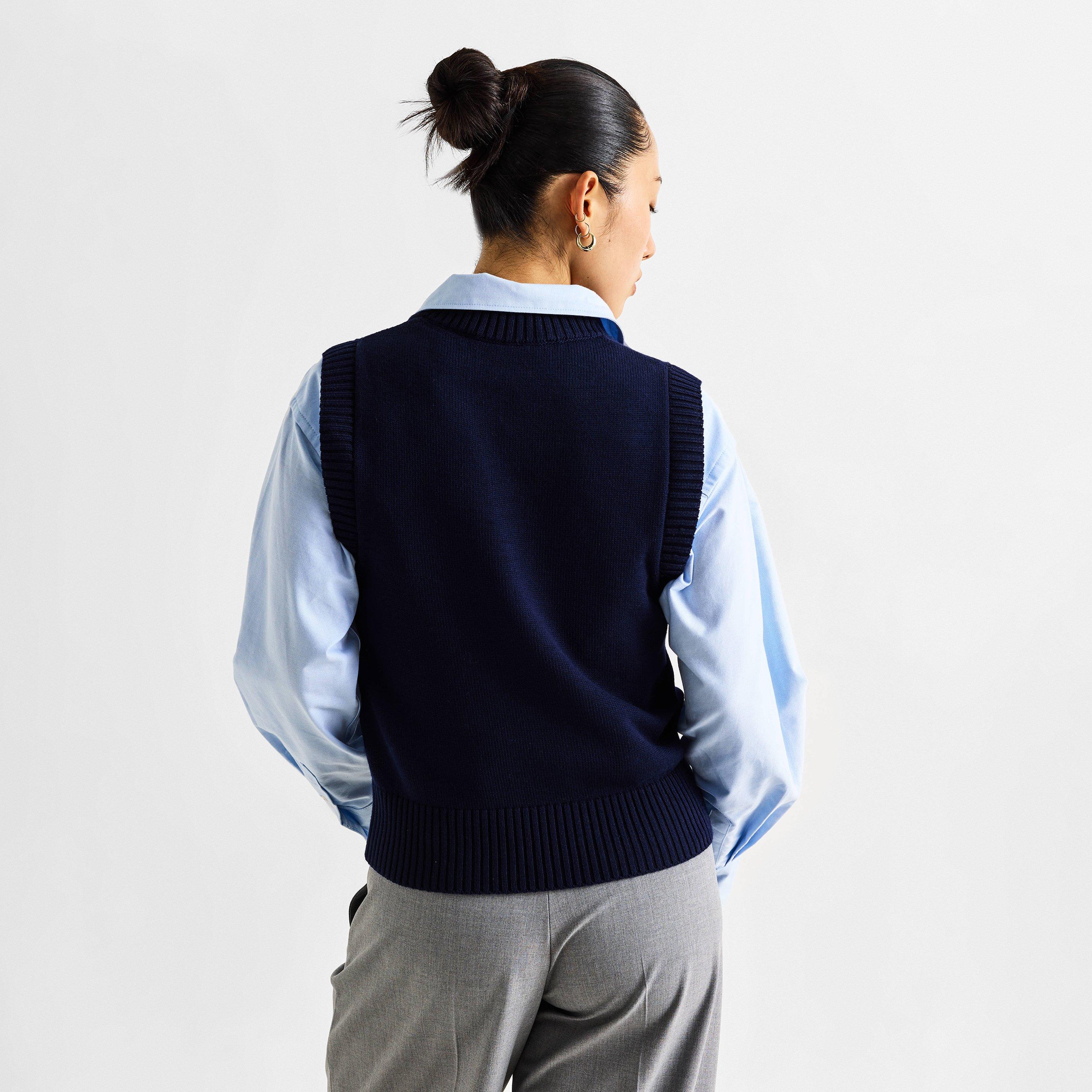 ENCRE/ECRU - Ami Paris - Women's Sweater Vest V-Neck Jumper - 4