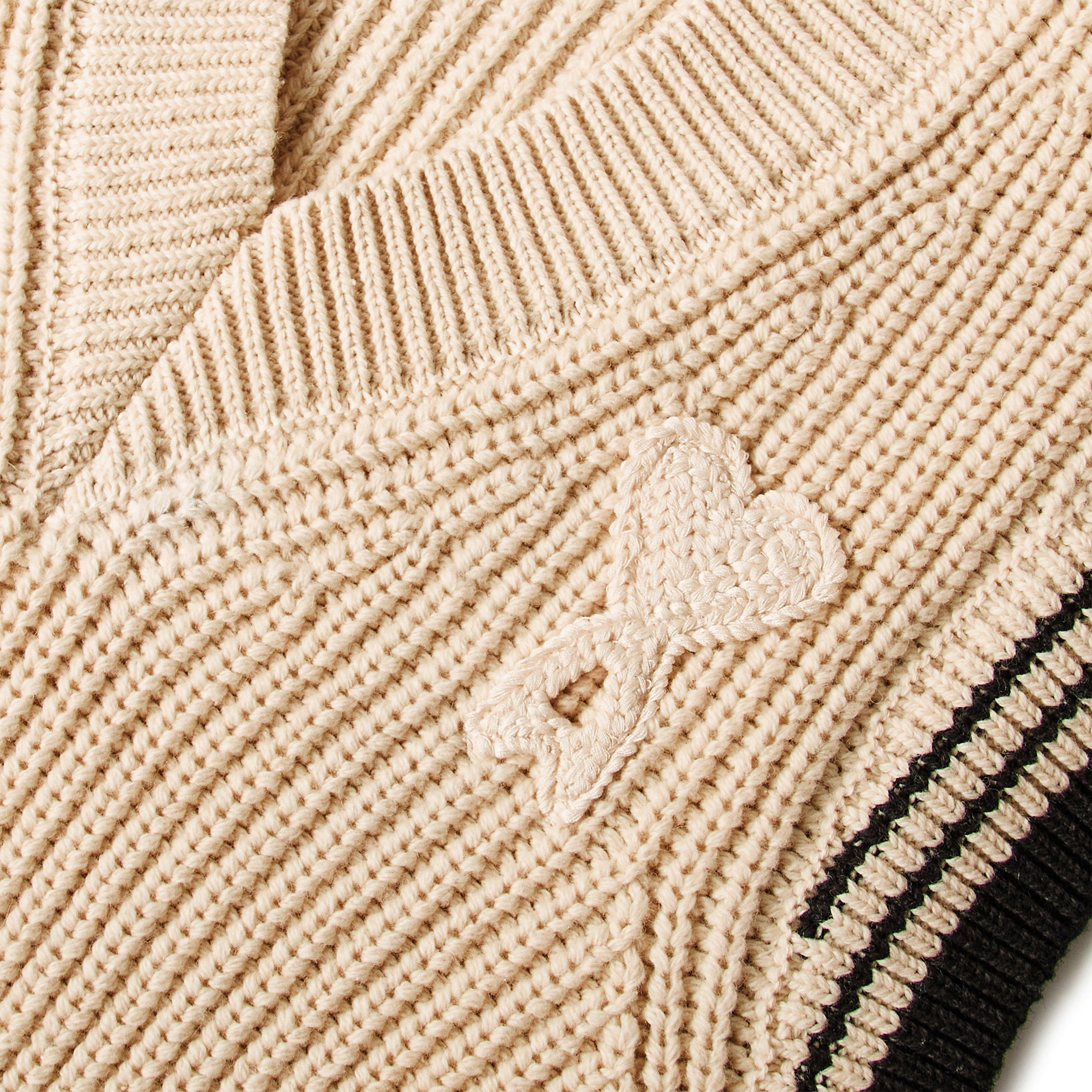 BLANC CREME - Ami Paris - Women's Knit Vest V-Neck Jumper - 5