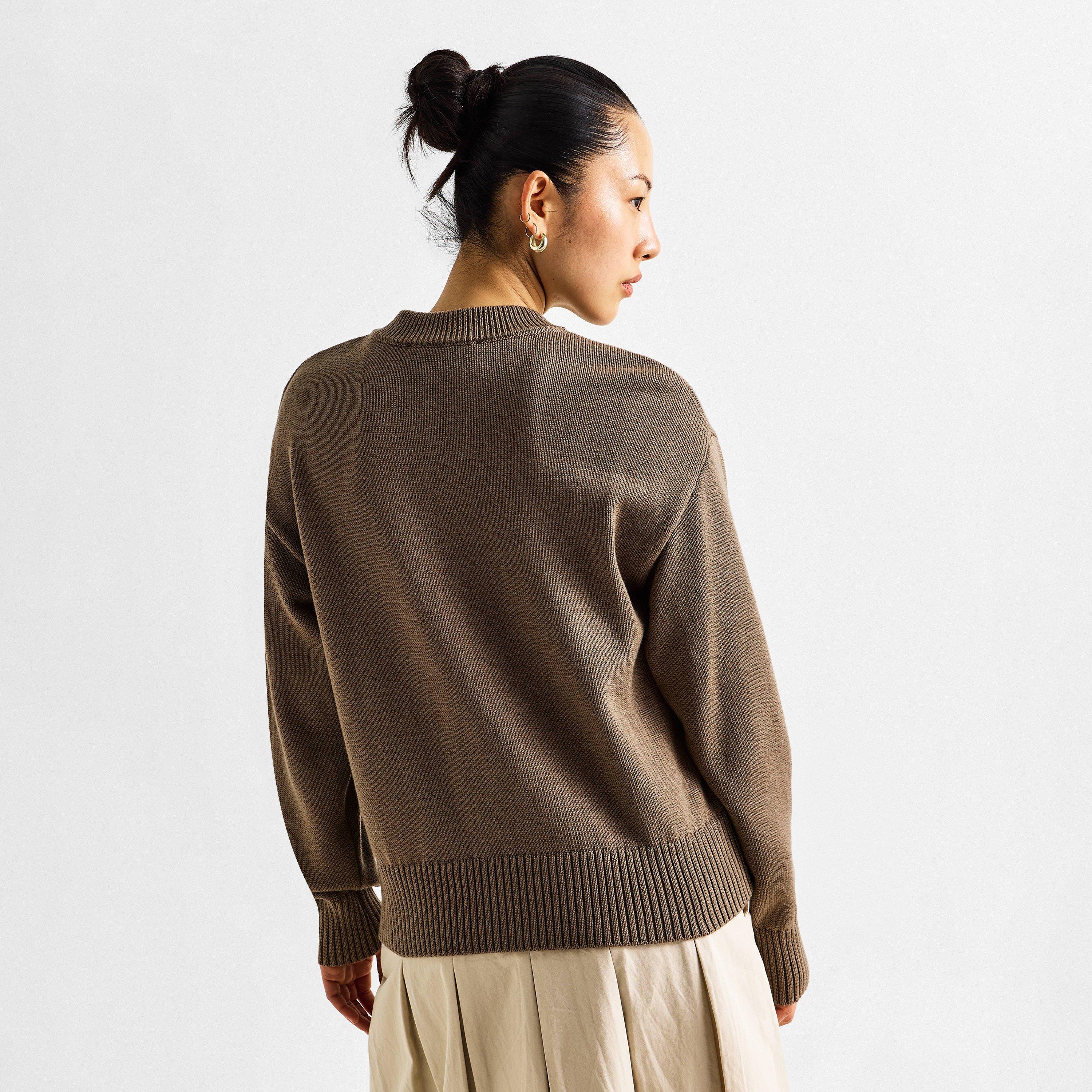 BEIGE/ECRU - Ami Paris - Women's Crew Cardigan - 4