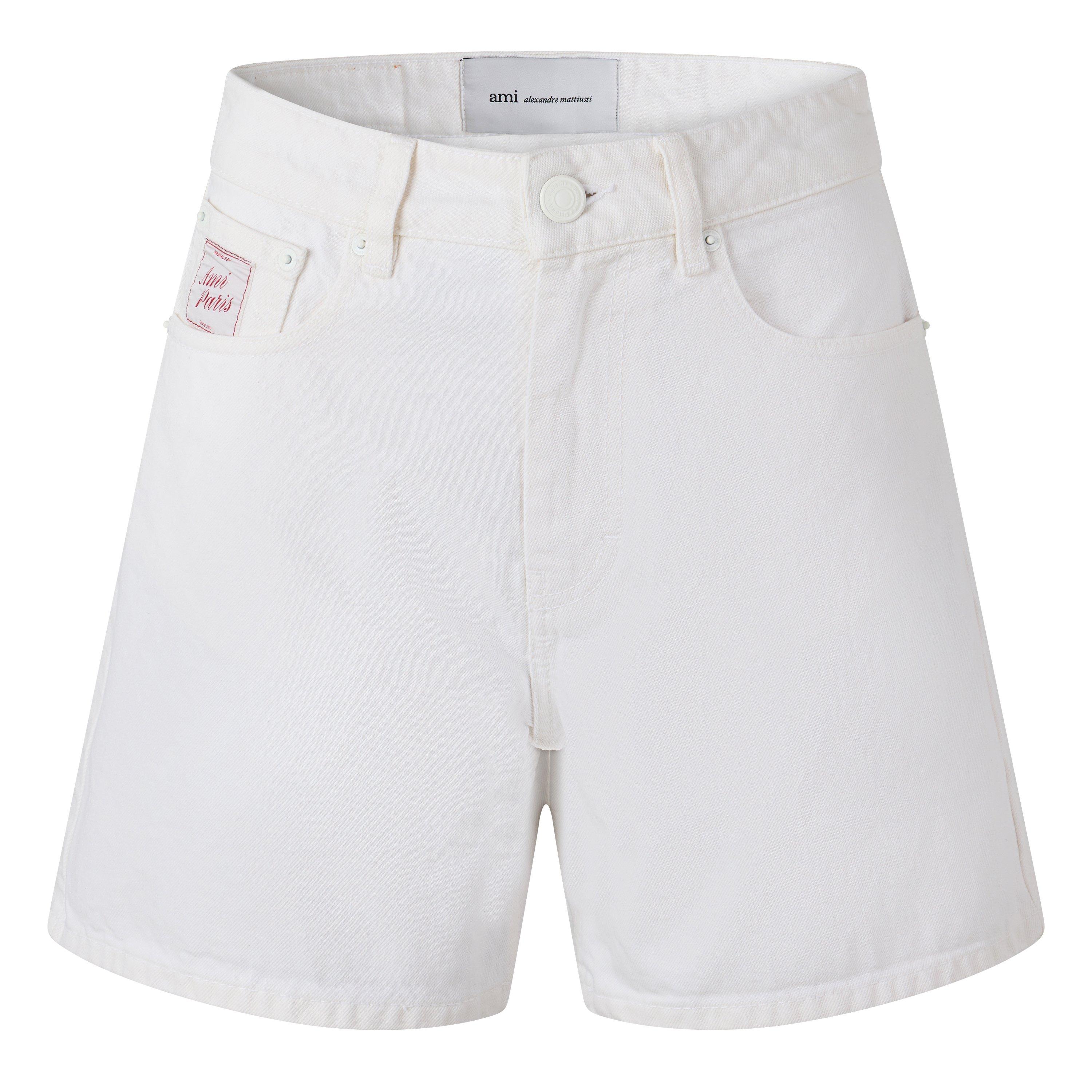 BLANC CREME - Ami Paris - Women's Denim Shorts - 1