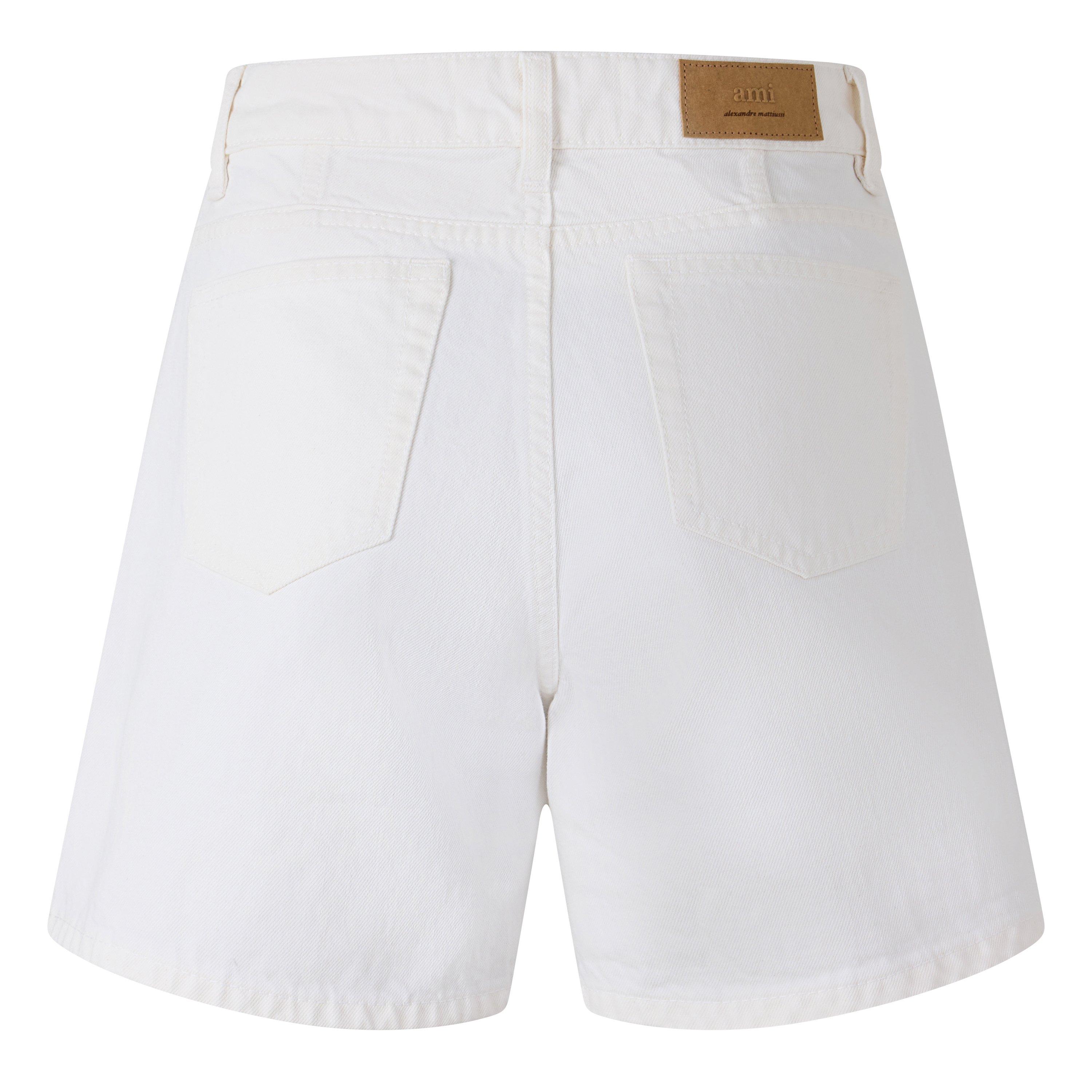 BLANC CREME - Ami Paris - Women's Denim Shorts - 2