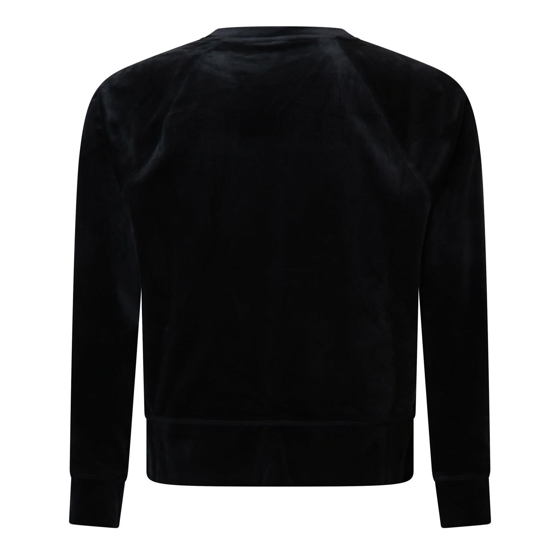 Black - DKNY - Rhinestone Logo Sweatshirt - 2