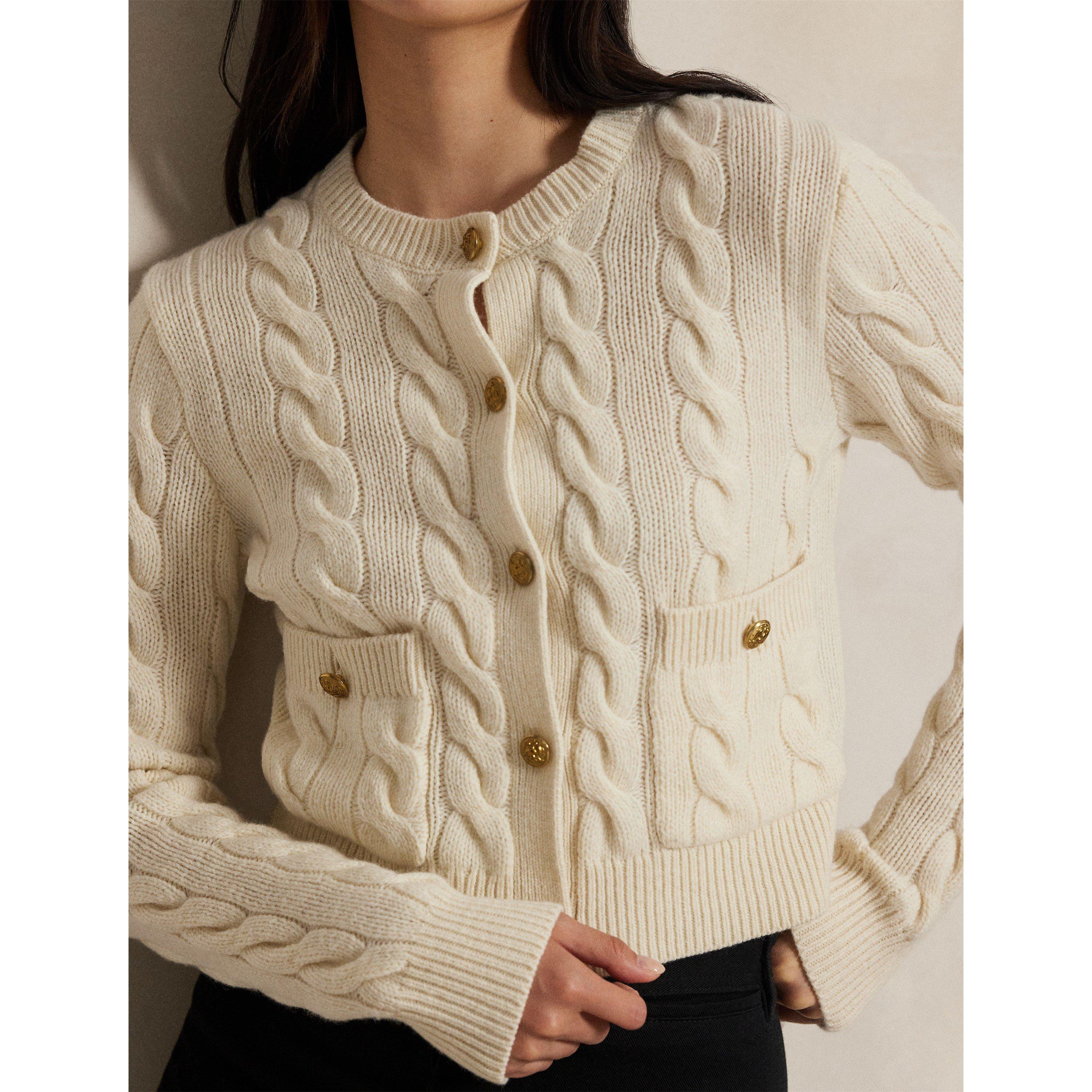 AUTHENTIC CREAM - Polo Ralph Lauren - Polo SWEATER-CARDIGA Ld64 - 4