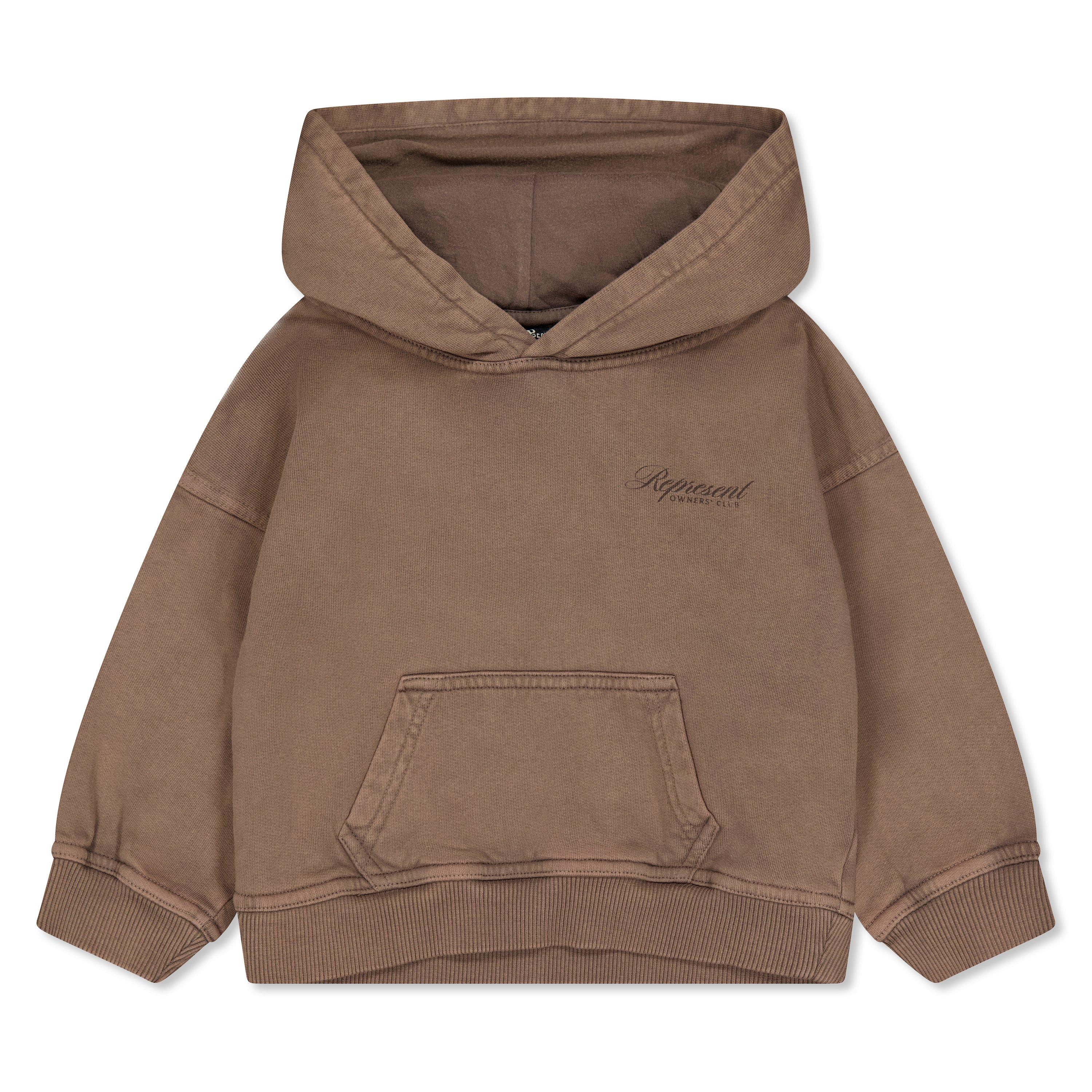 Represent Girls Brown Mini Owners Club Script Hoodie - Size 5 Years/6 Years Kids - Image 3