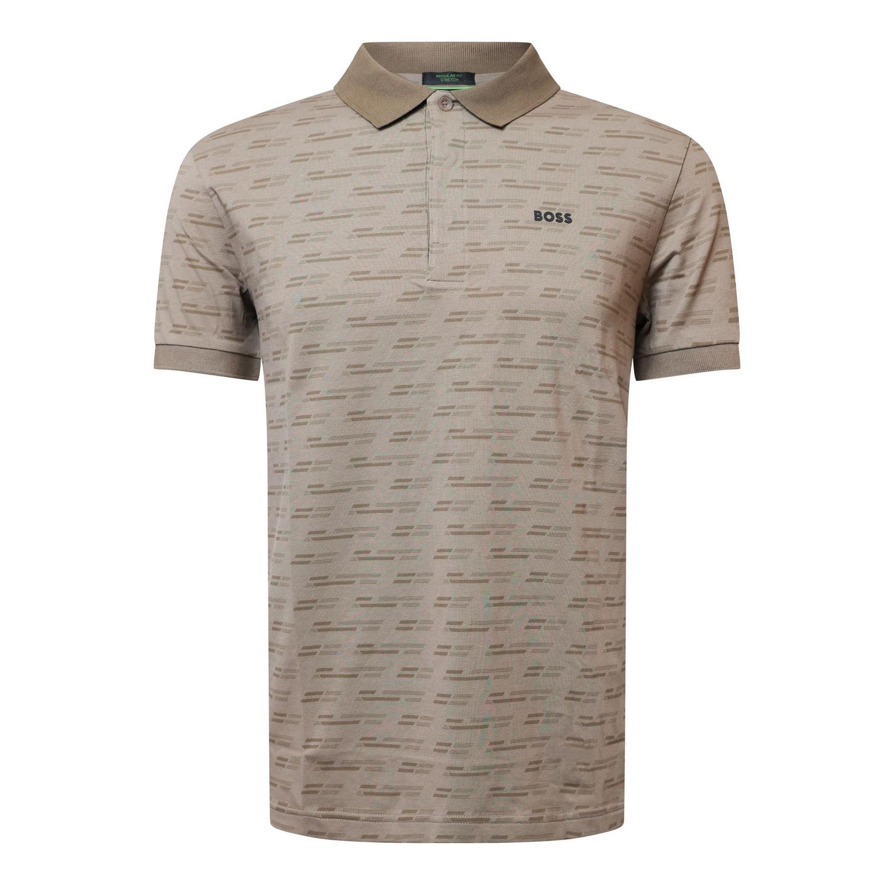 Green - Boss - Paddy Tape All-over Print Polo Shirt - 1