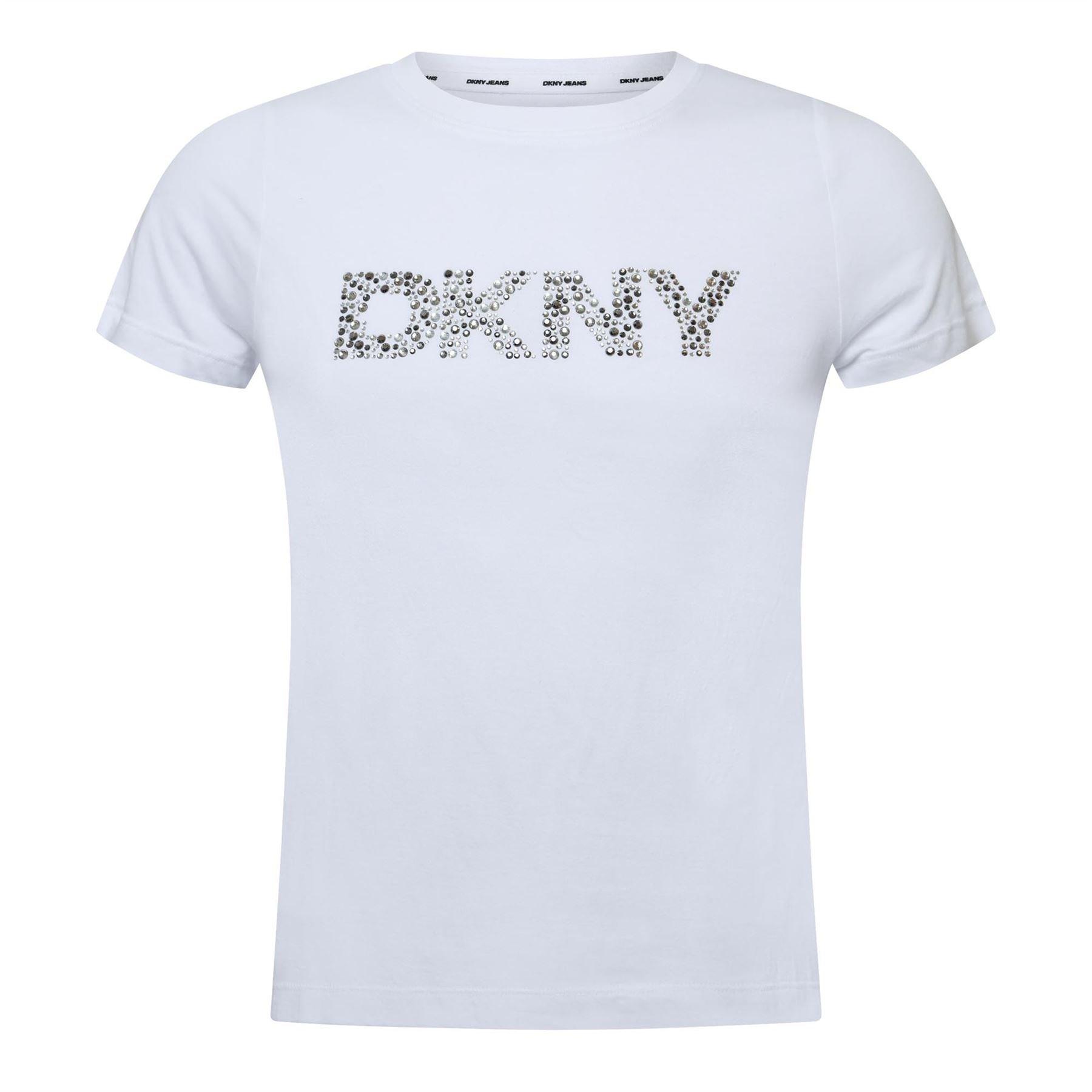 DKNY Satin Embroidered T- Shirt