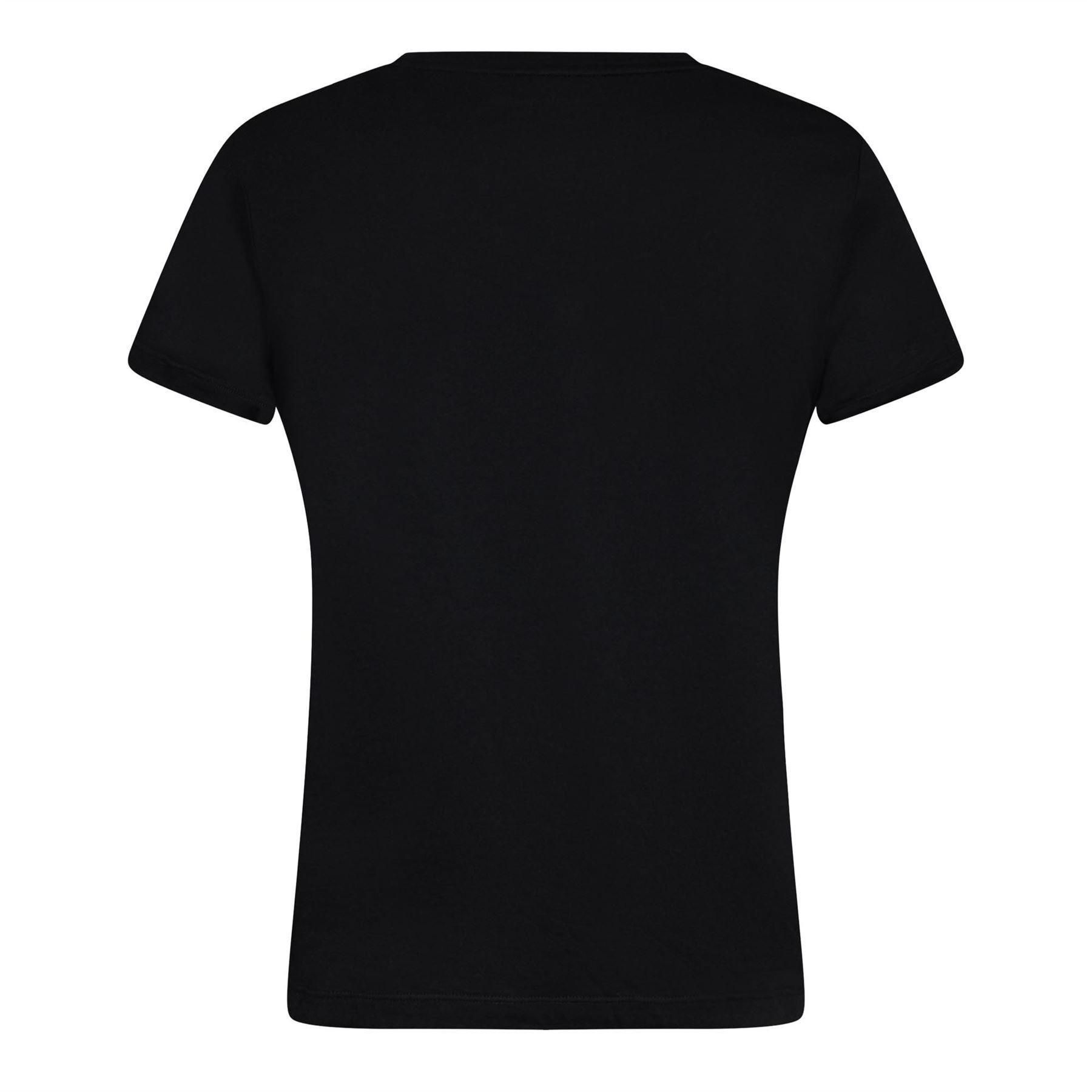 Black Silver - DKNY - Glitter Logo Crew T-Shirt - 2