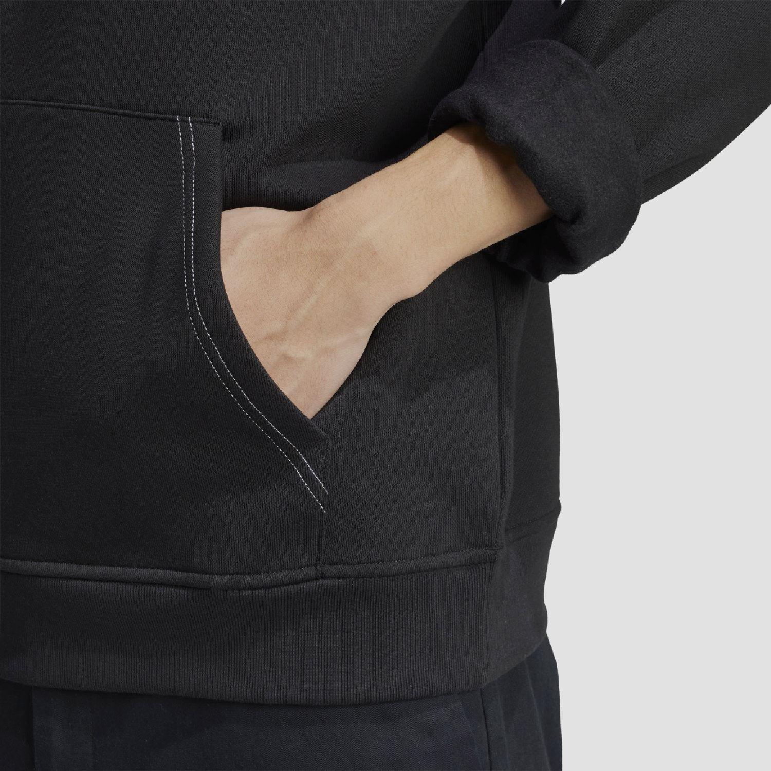 Black - adidas Originals - Script Hoodie - 5