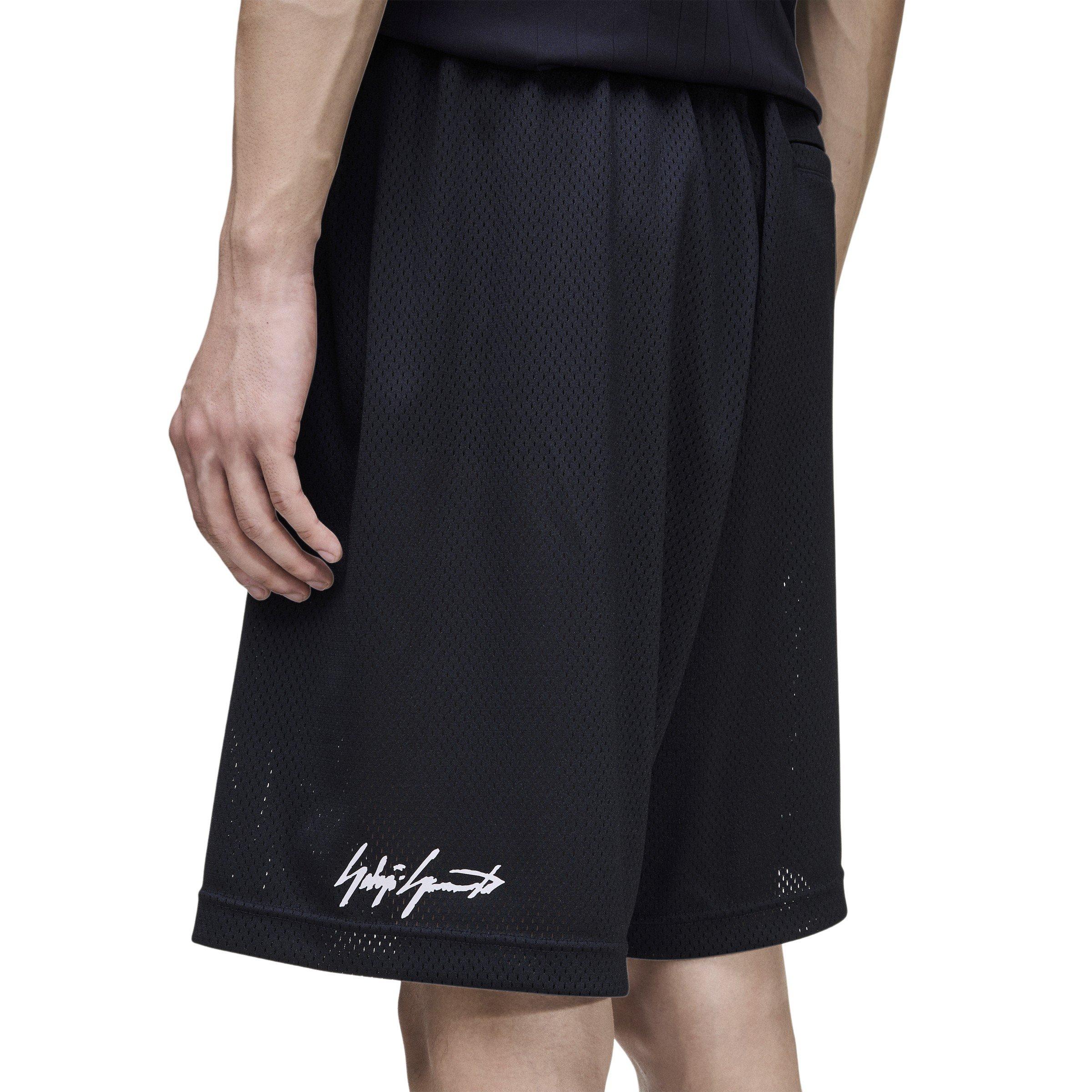 Black - Y3 - Men's Mesh Woven Tracksuit Shorts - 4