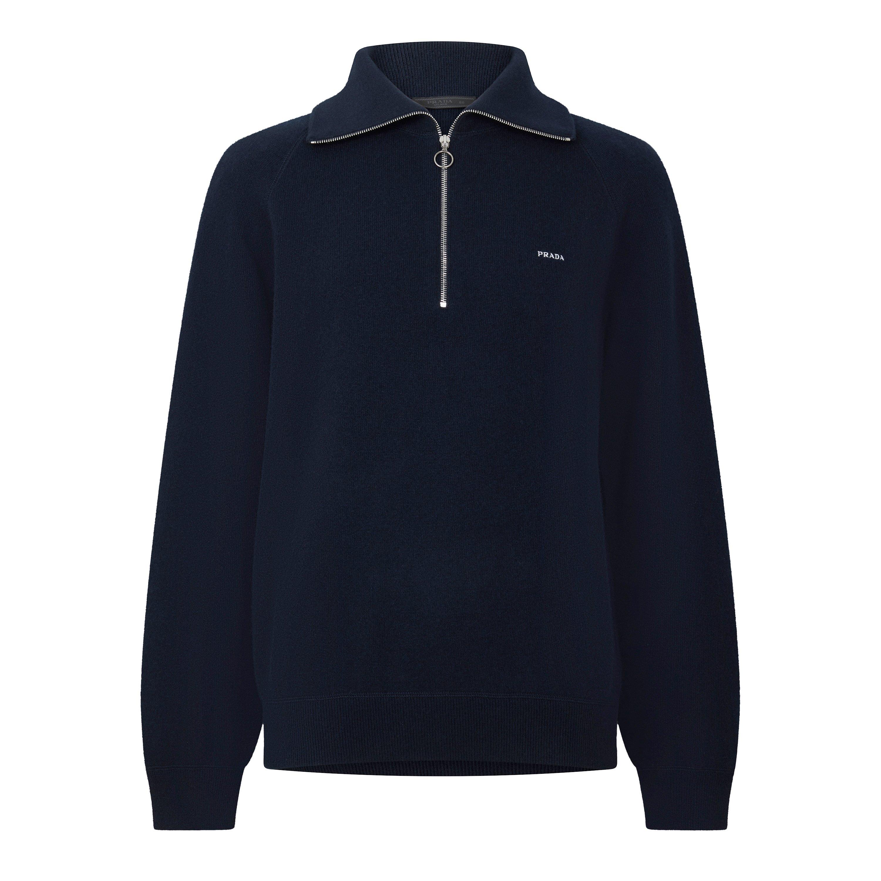 Navy - Prada - Prada Zp Knit Sn64 - 1