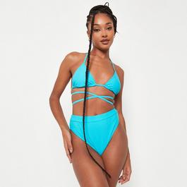 Missguided High Leg High Waisted Bikini Bottoms