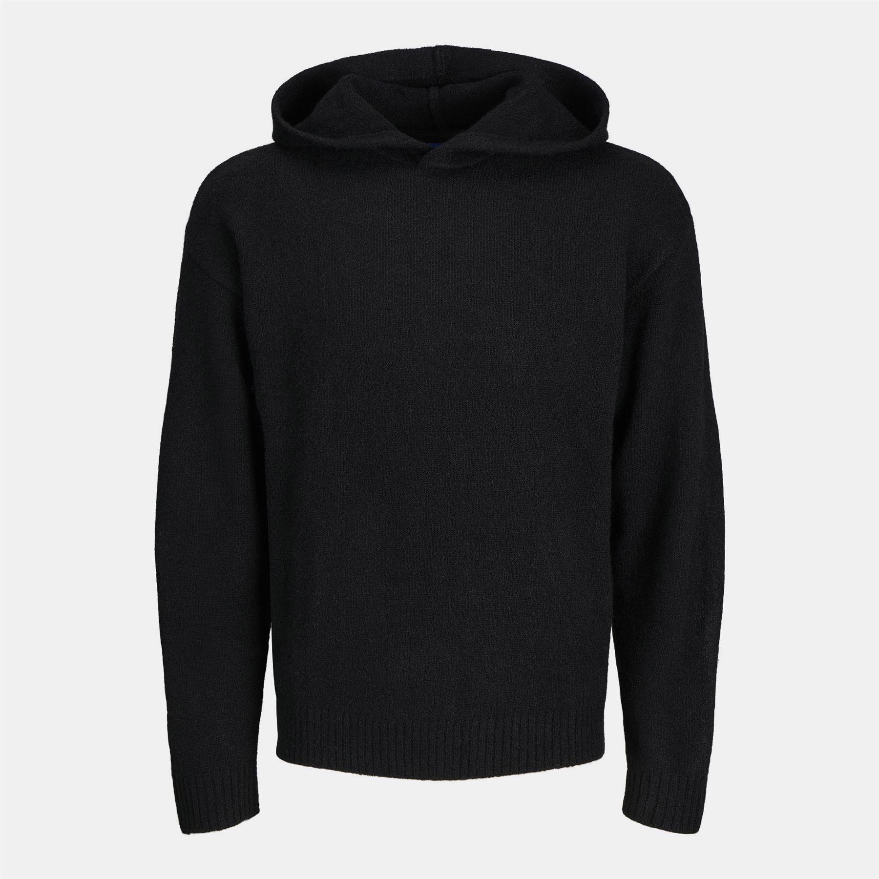 Black - Jack and Jones - Ollie Knitted Hoodie