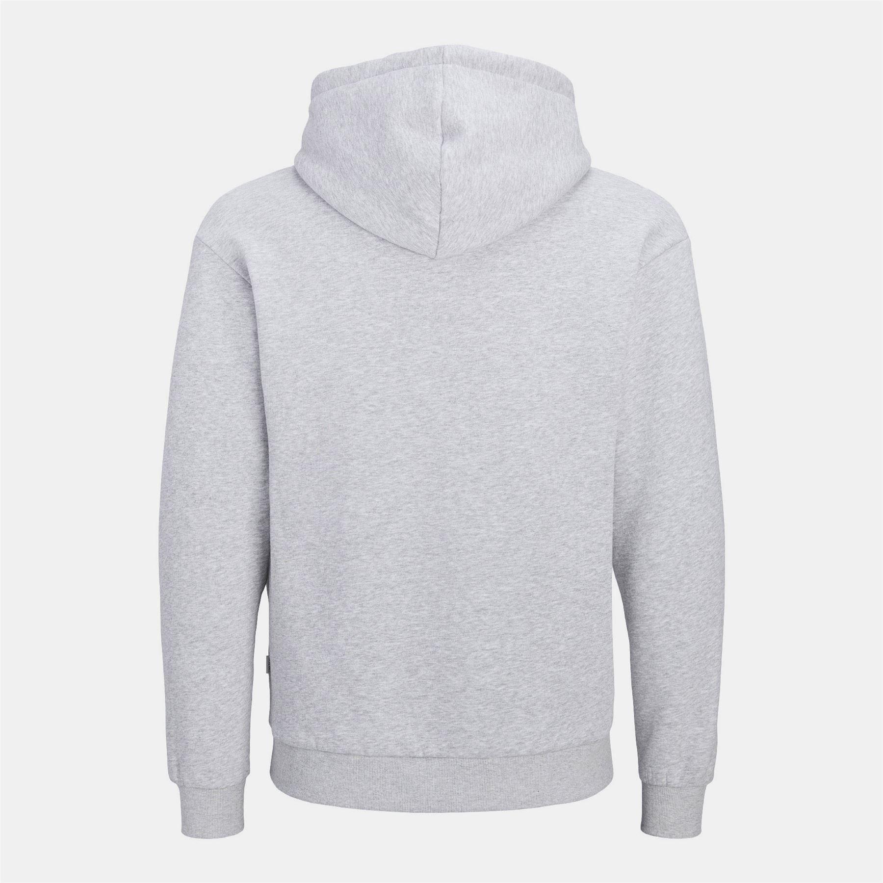 Grey - Jack and Jones - Plus Size Bradley Hoodie - 2