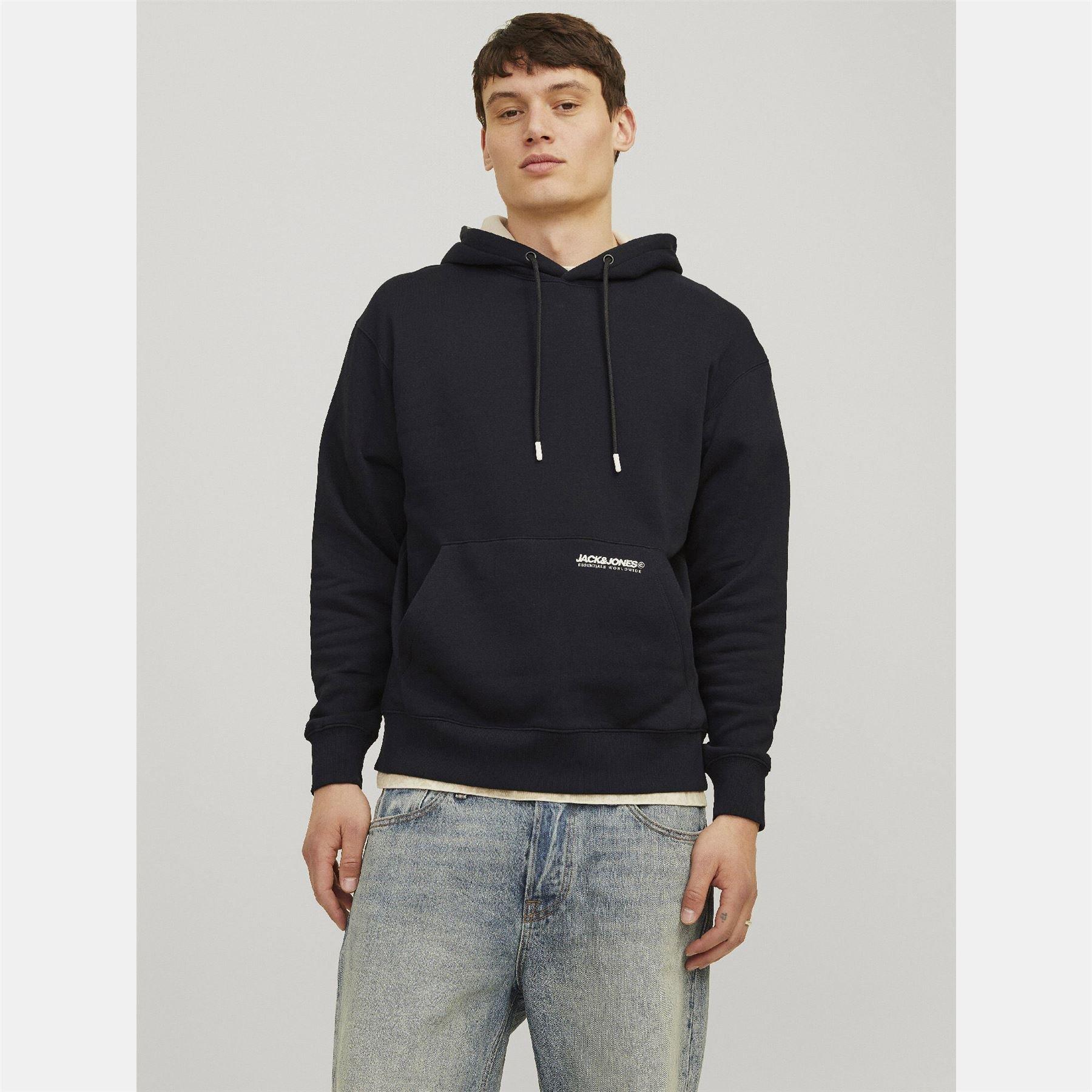 Black - Jack and Jones - Elegacy Hoodie - 2