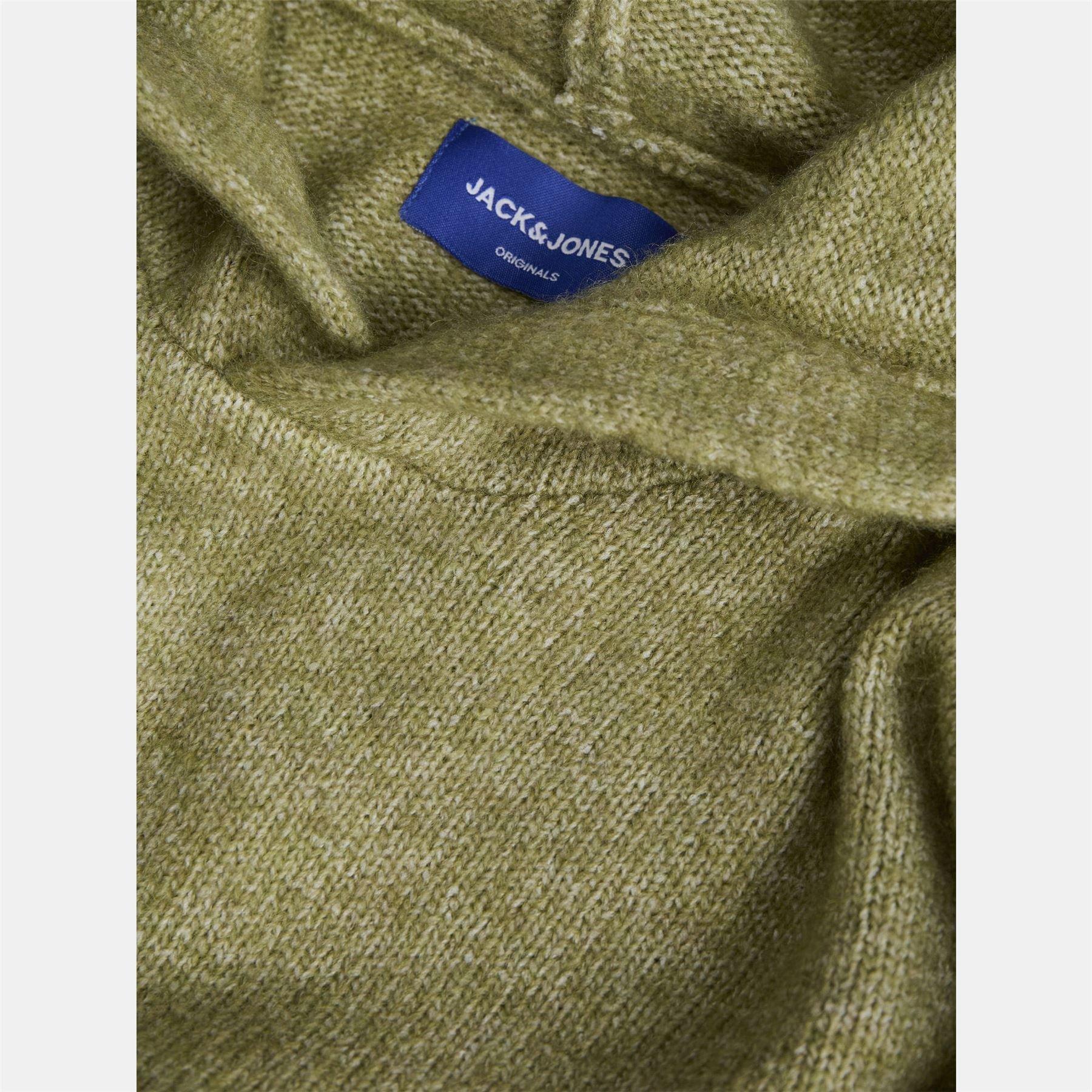 Green - Jack and Jones - Ollie Knitted Hoodie - 4