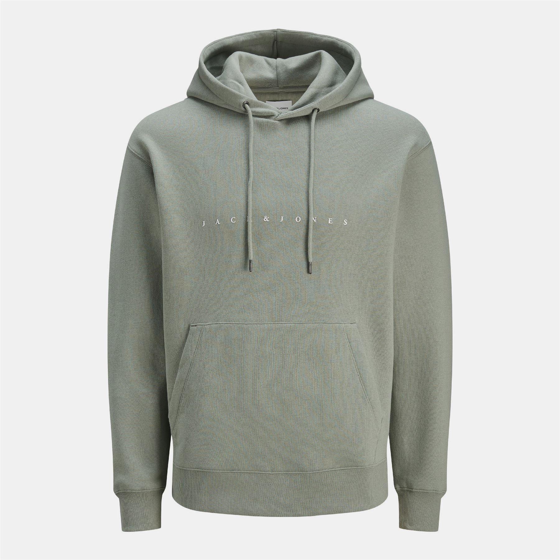 Green - Jack and Jones - Plus Size Star Hoodie - 1