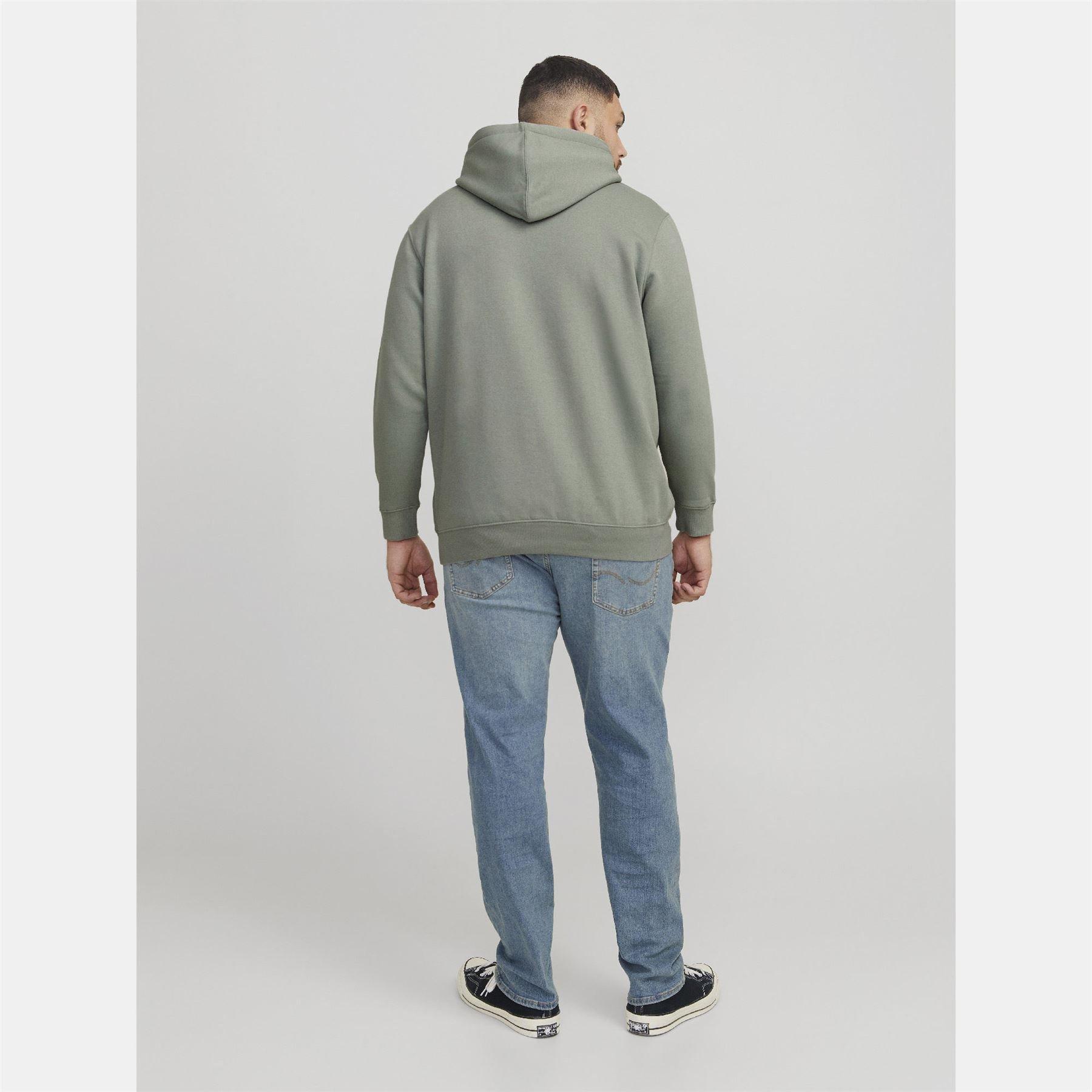Green - Jack and Jones - Plus Size Star Hoodie - 3