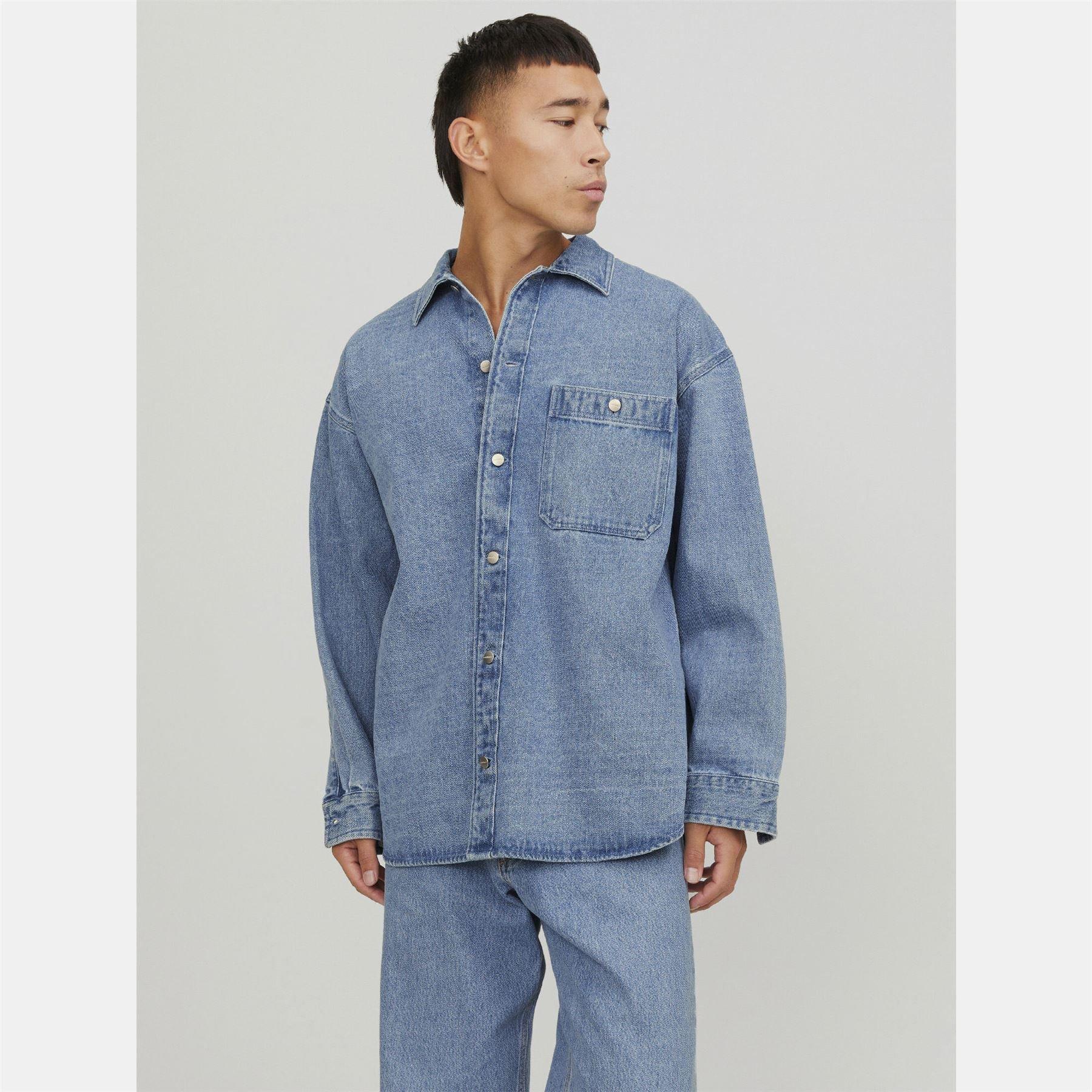 Blue - Jack and Jones - Santorini Denim Overshirt - 2