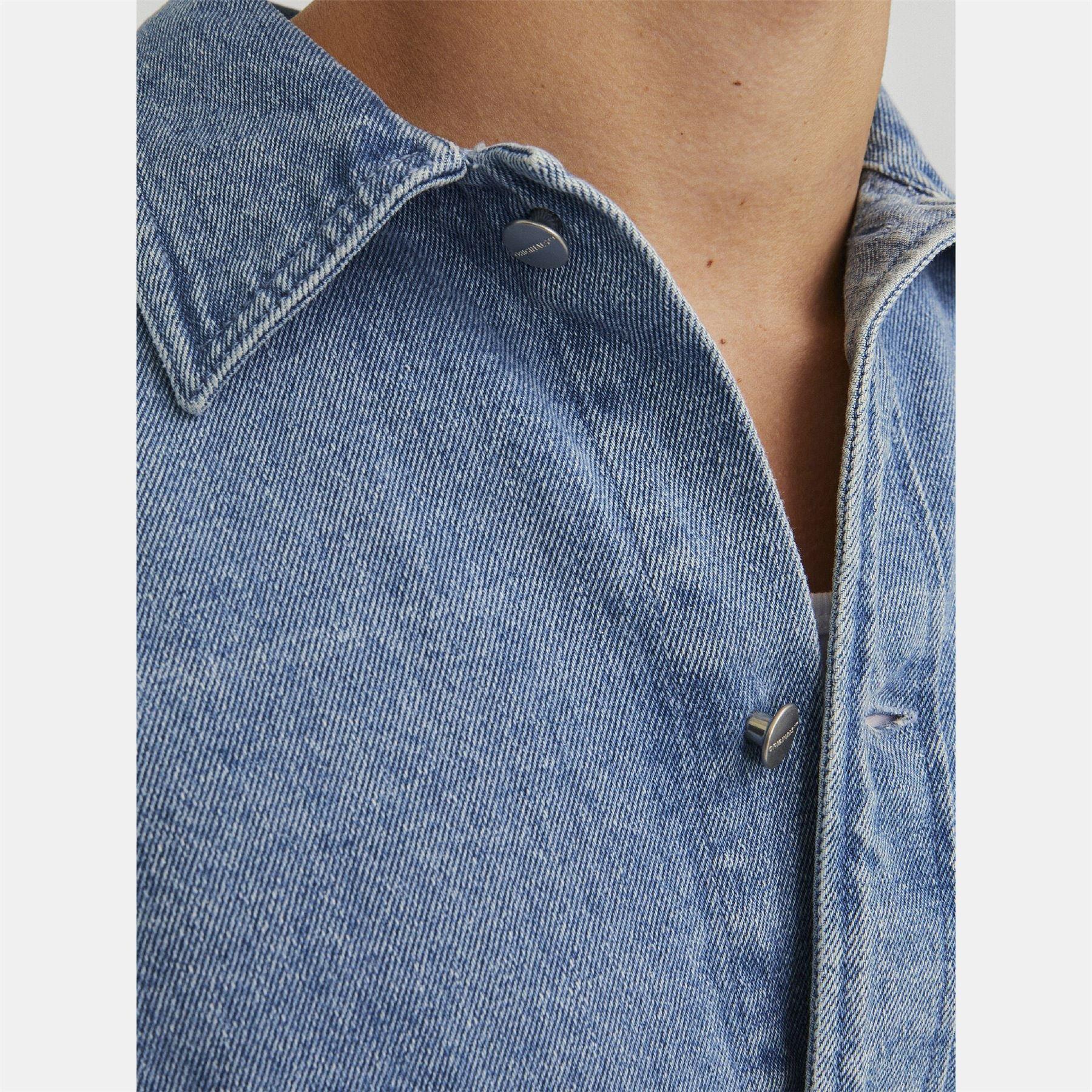 Blue - Jack and Jones - Santorini Denim Overshirt - 6