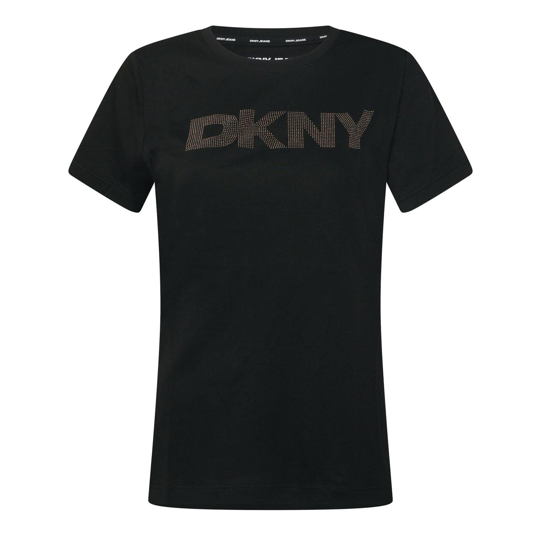 Black - DKNY - Mini Heat Set Studded T-Shirt - 1