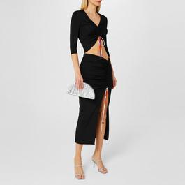 PUCCI Draped Detailing V Neck Top