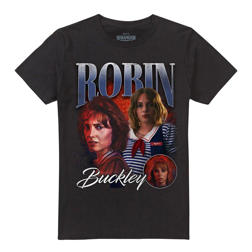 Black - Stranger Things - Stranger Things Robin Homage T-Shirt Black - 4