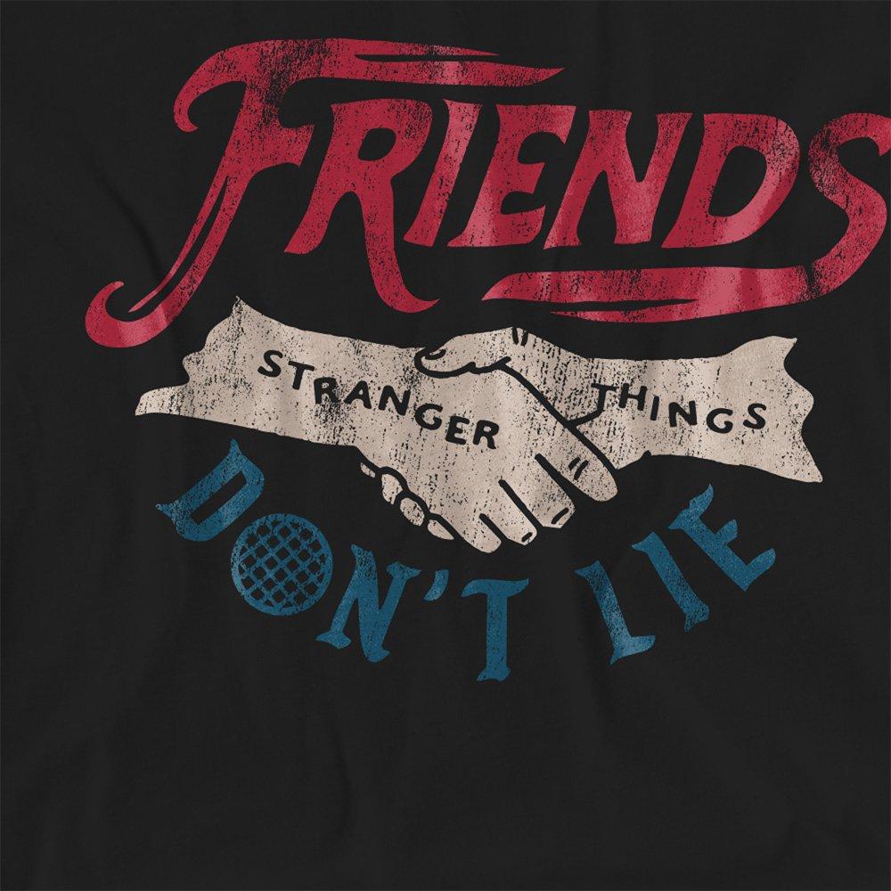 Black - Stranger Things - Stranger Things Friends DonT Lie T Shirt Black - 2