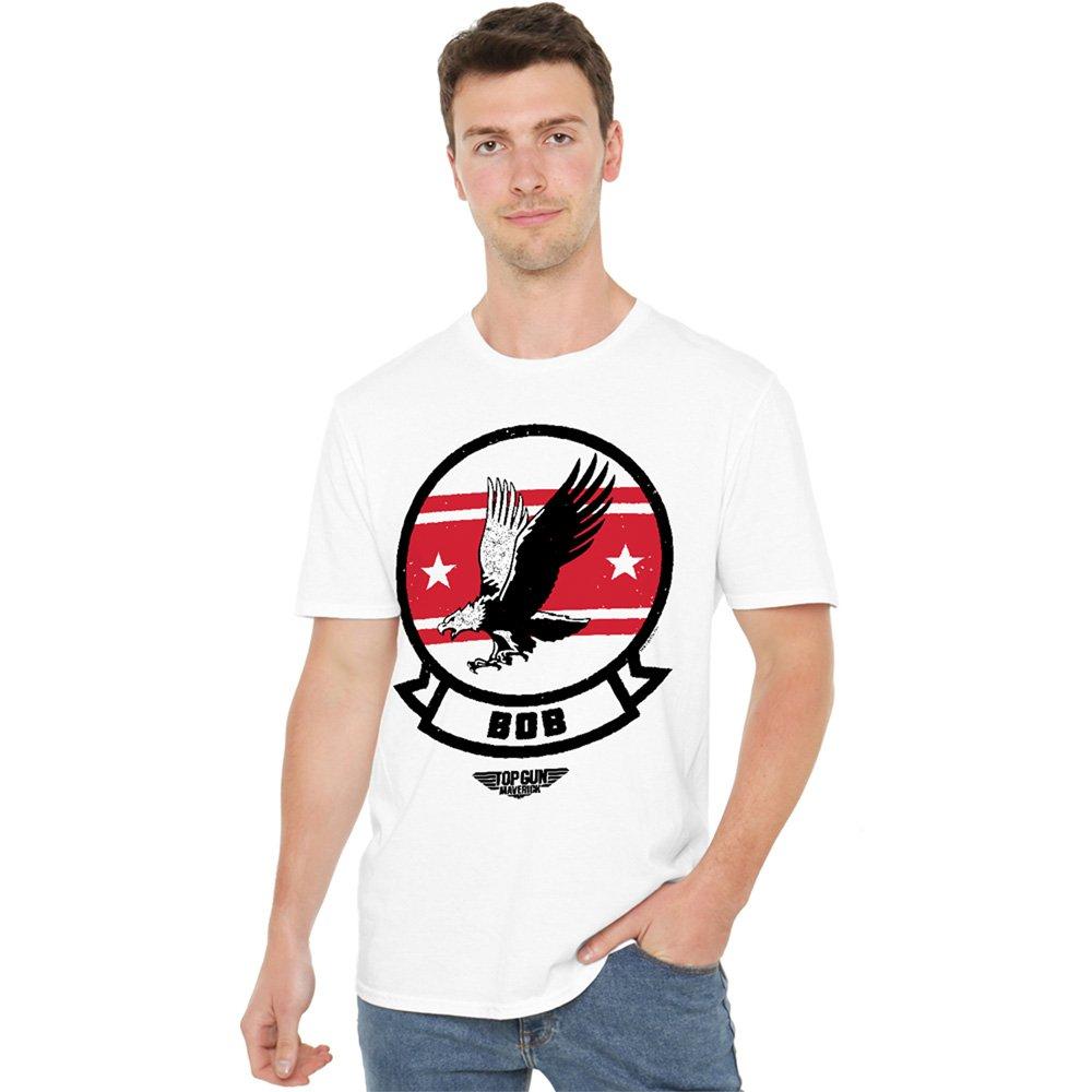 White - Top Gun - Top Gun Bob Logo T Shirt White - 1