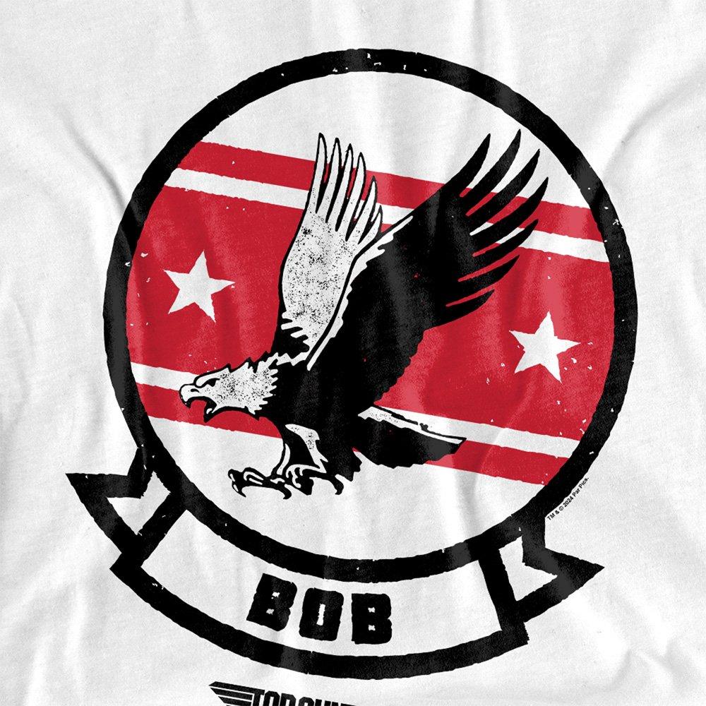 White - Top Gun - Top Gun Bob Logo T Shirt White - 2