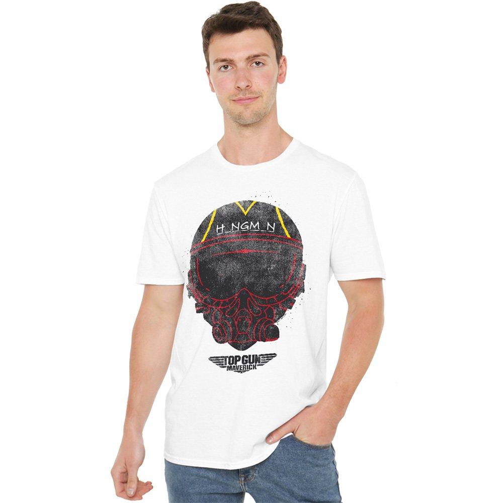 White - Top Gun - Top Gun Hangman Helmet T Shirt White - 1