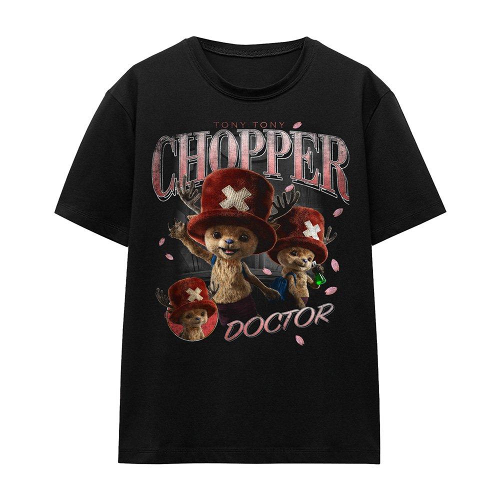 Black - One Piece - One Piece Chopper Homage T-Shirt Black - 4