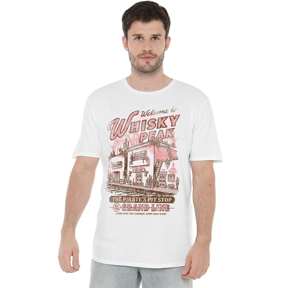 White - One Piece - One Piece Welcome To Whisky Peak T-Shirt White - 1
