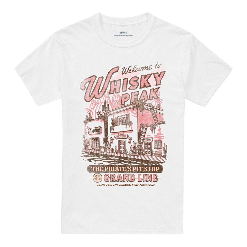 White - One Piece - One Piece Welcome To Whisky Peak T-Shirt White - 4