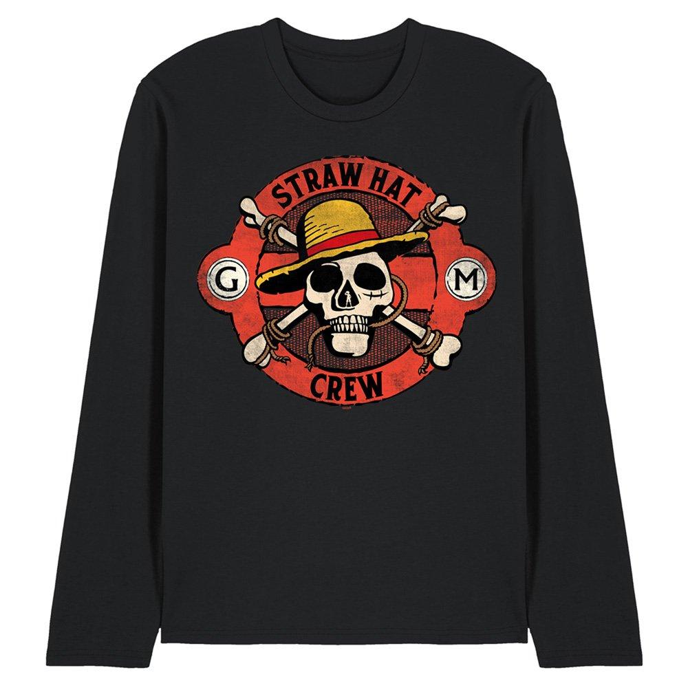 Black - One Piece - One Piece Straw Hat Crew Skull Long Sleeve T-Shirt - 1