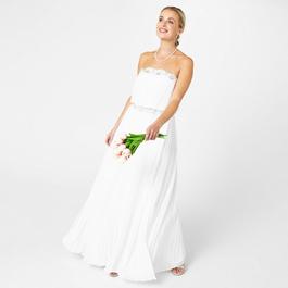 Biba Pleated Wedding Dress