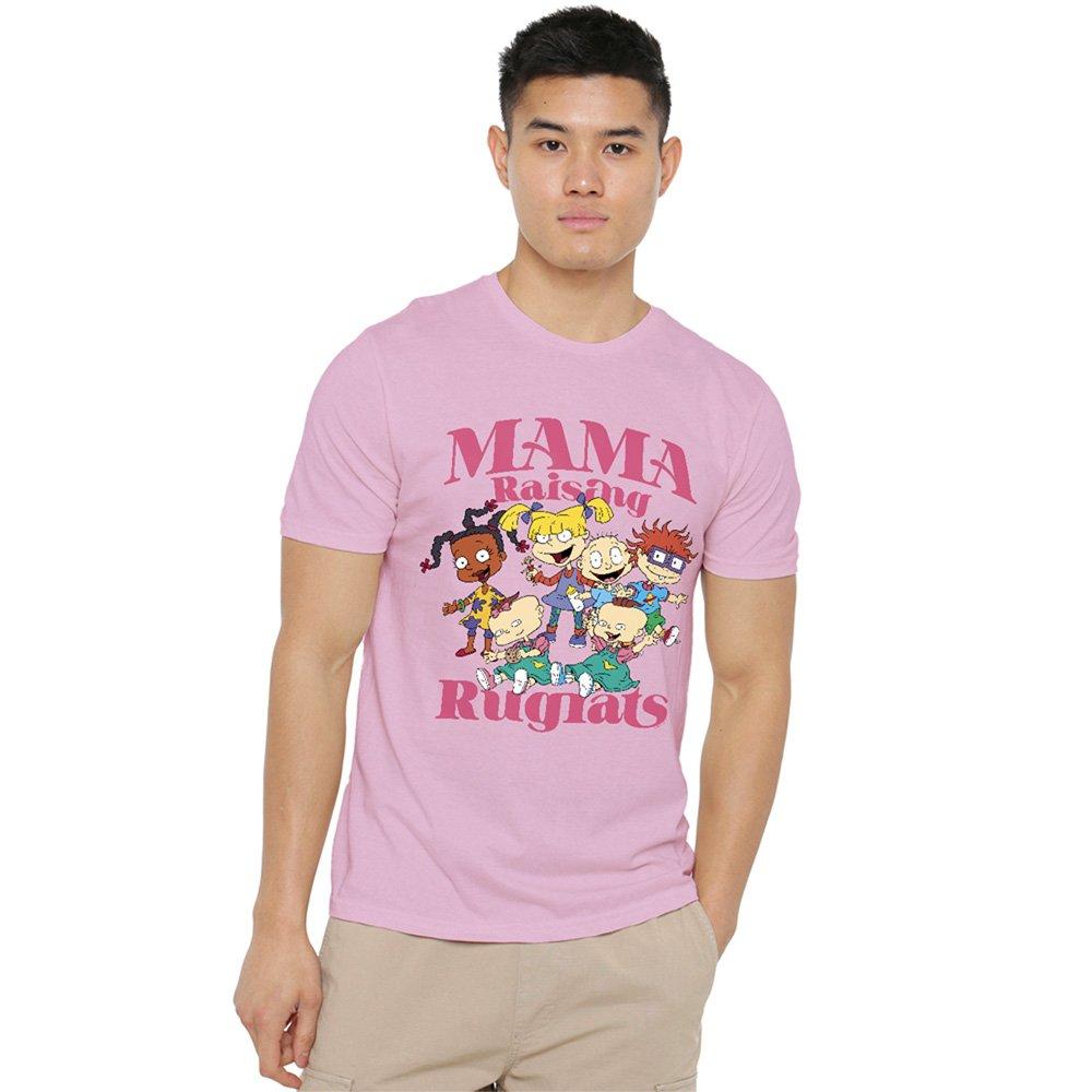 Nickelodeon Men's Rugrats Mothers Day Mama Raising Rugrats T Shirt - Pink - M