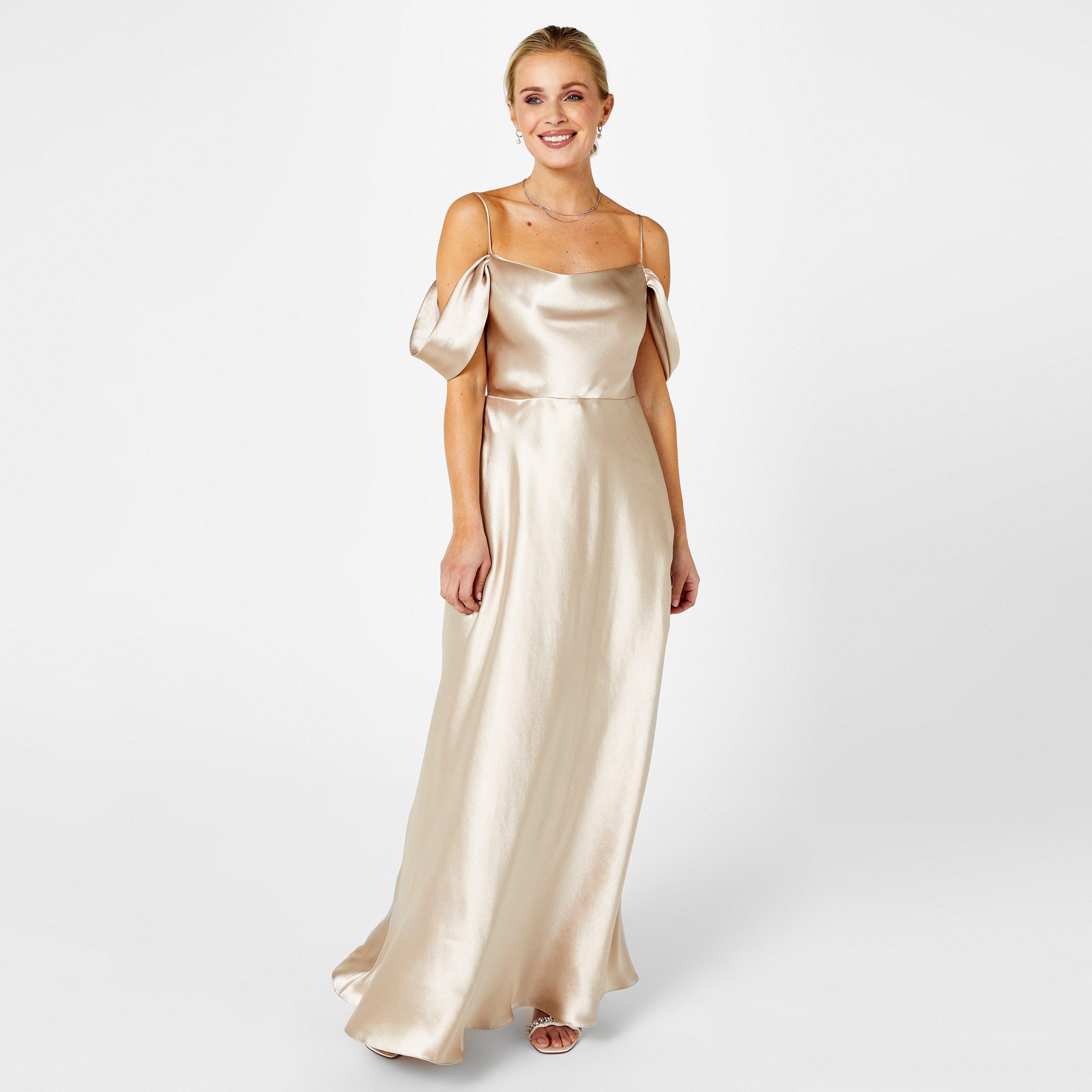 Oyster - Biba - Strappy Satin Dress - 1